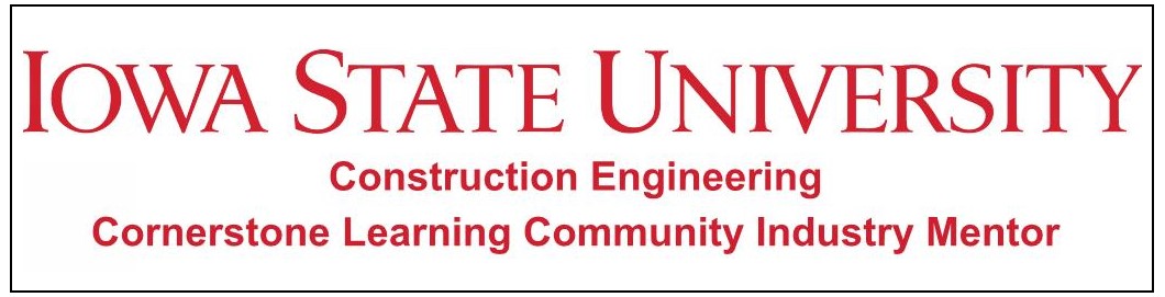 ISU ConE Cornerstone Learning Community Mentor