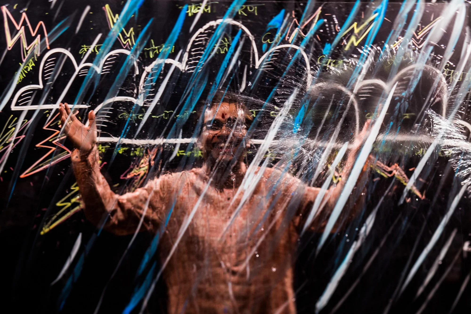 To see the wet and wild photo session for Sandeep Das (pictured above), check out this video .