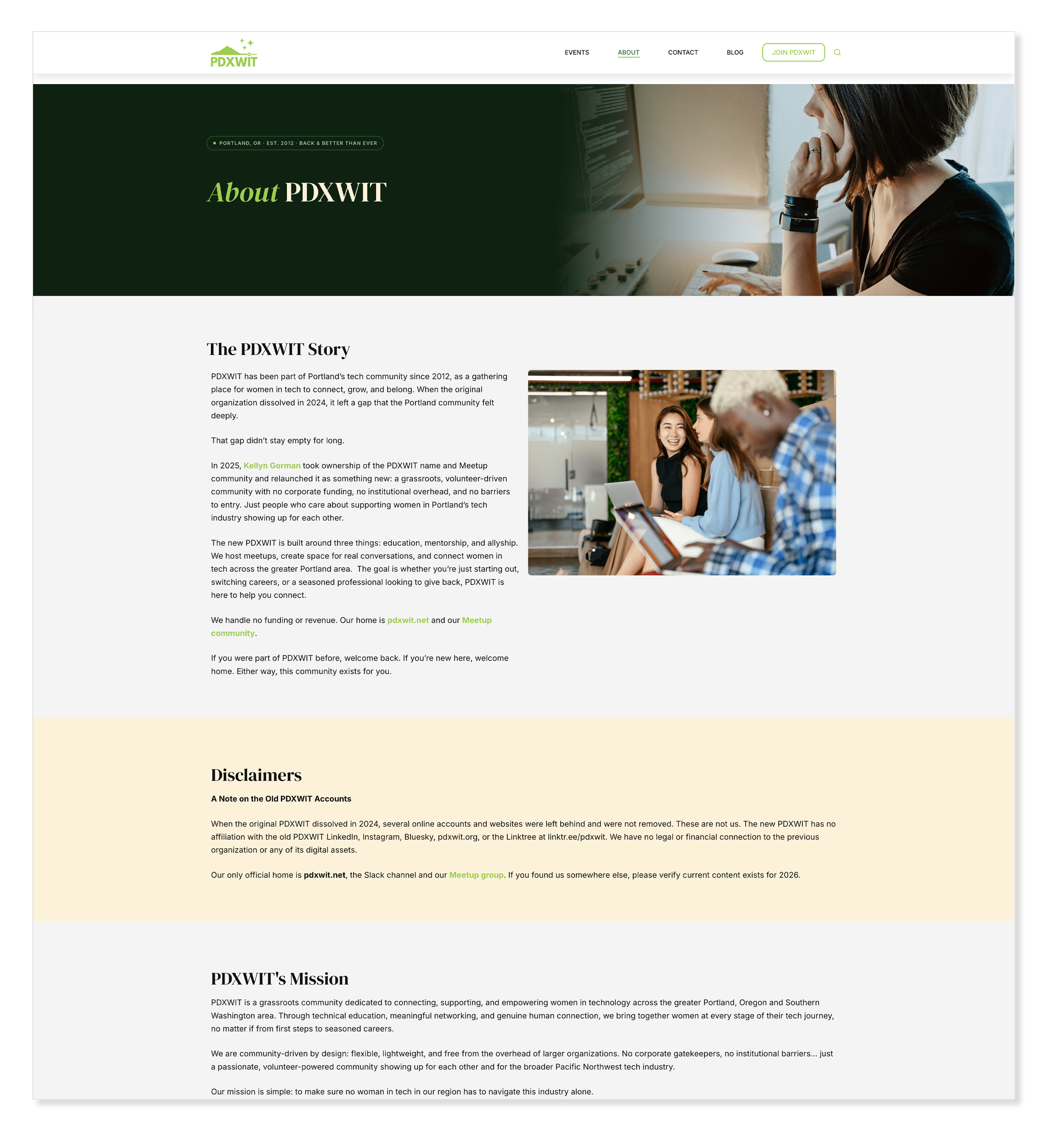 About page