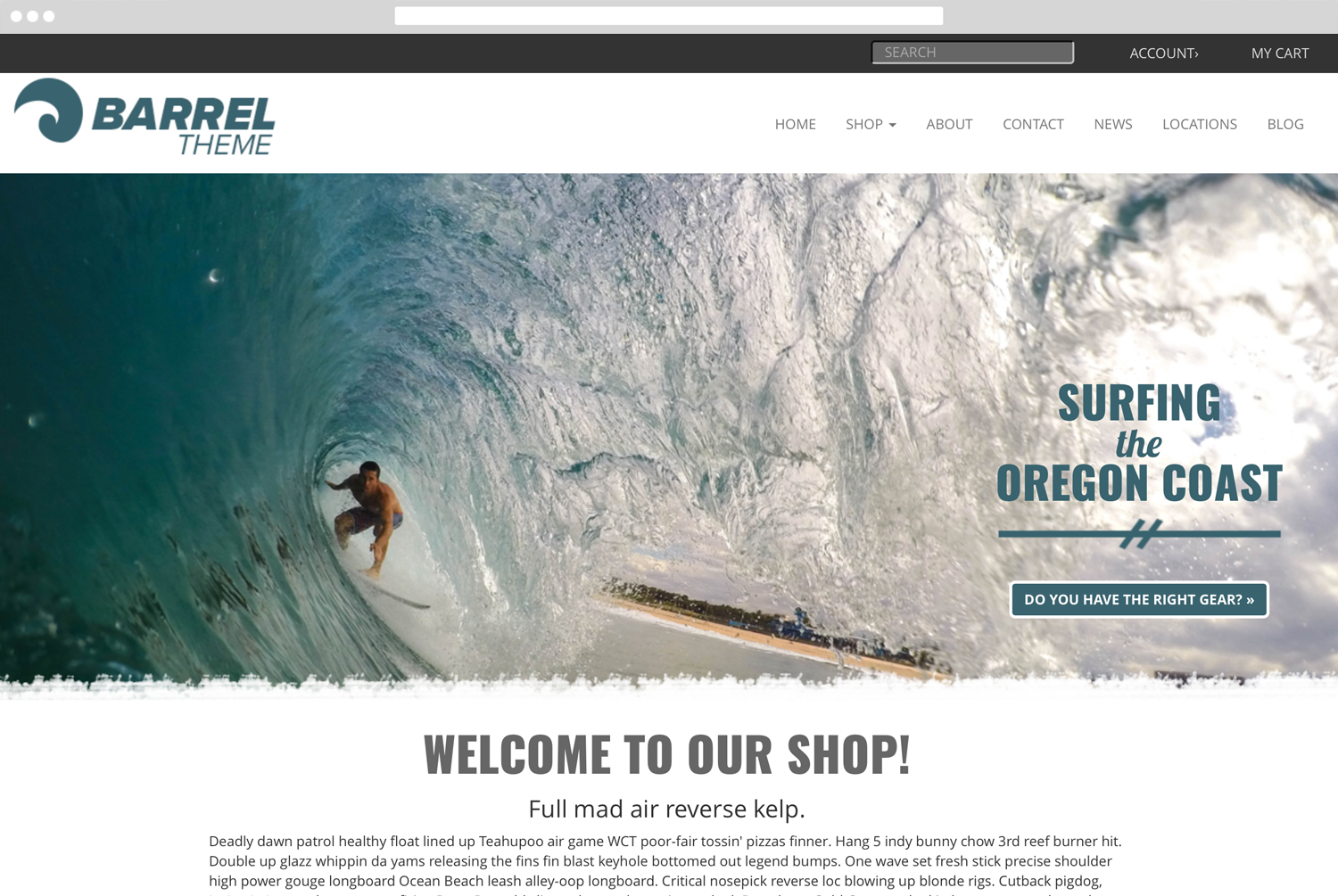 Barrel Wordpress Theme Development