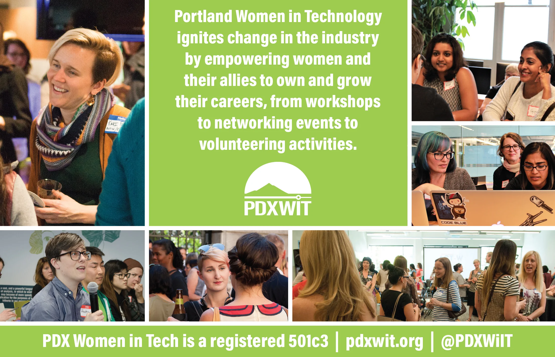 PDXWIT Portland Monthly ad — horizontal
