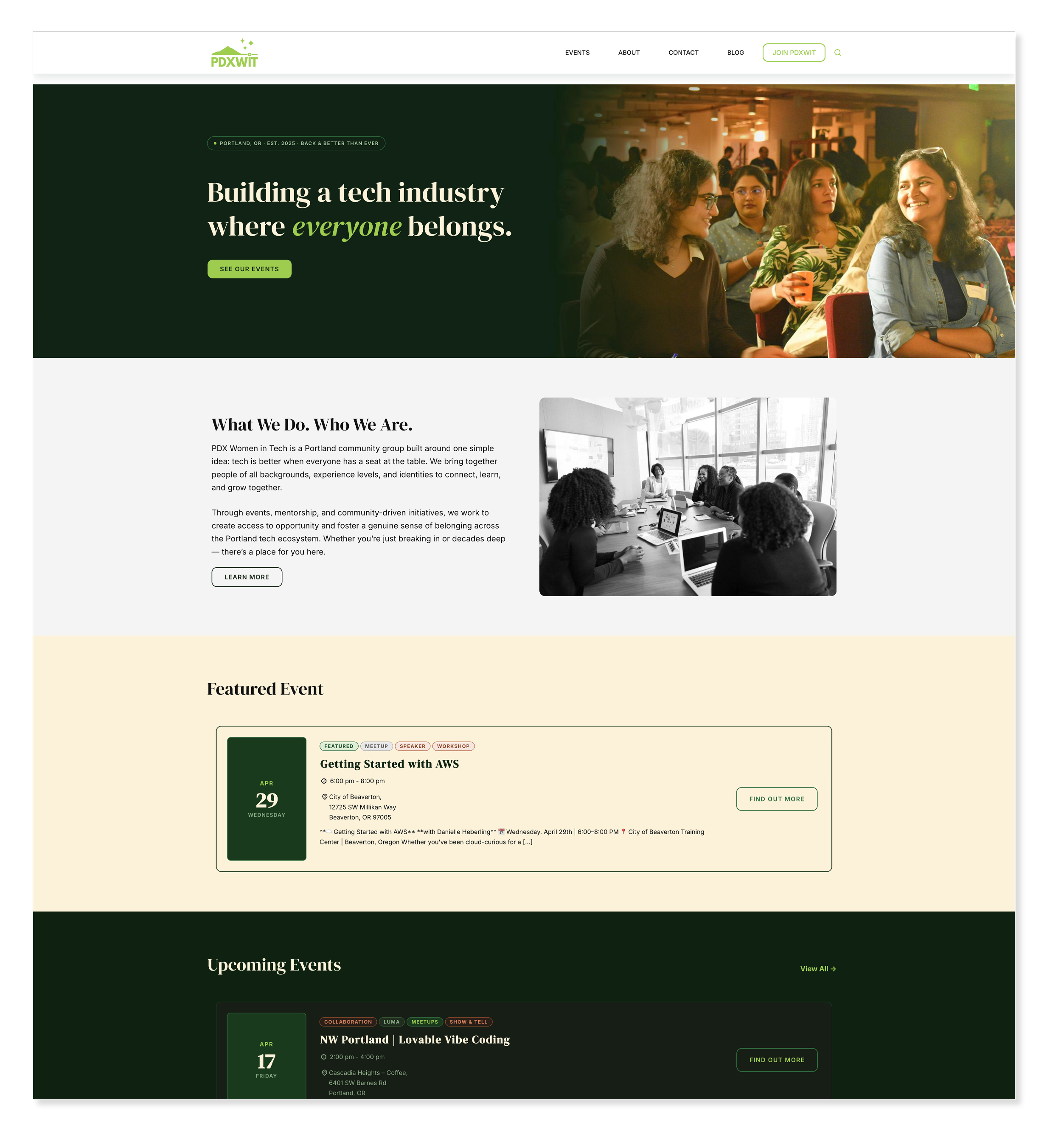 PDXWIT Homepage