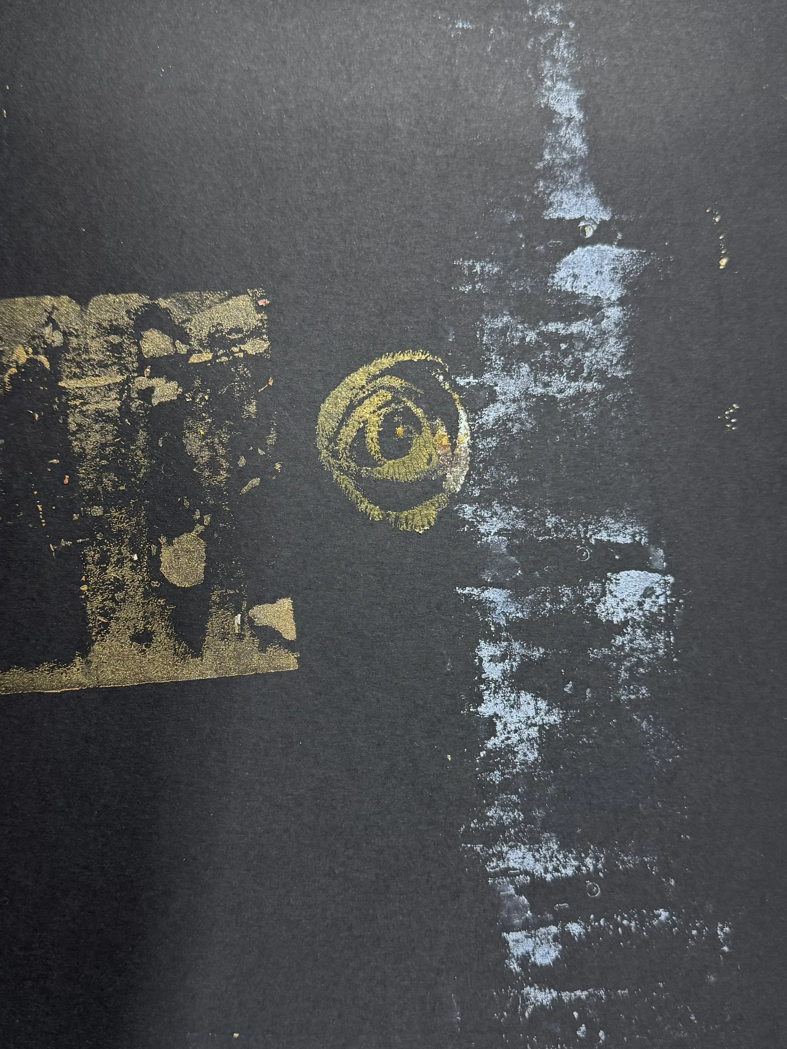 THE SPACE BETWEEN BROKEN SPACES 8 by 11 Gelliprint.jpg
