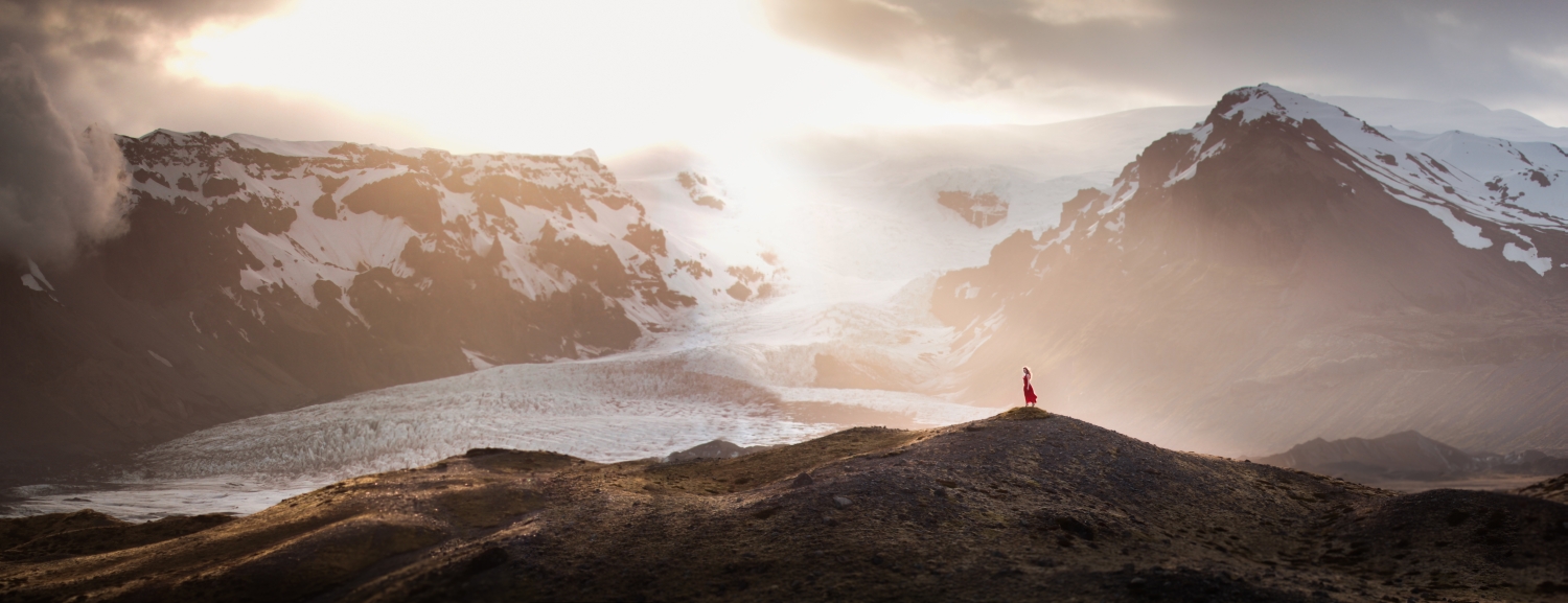 "Take It In", a self-portrait in Iceland.