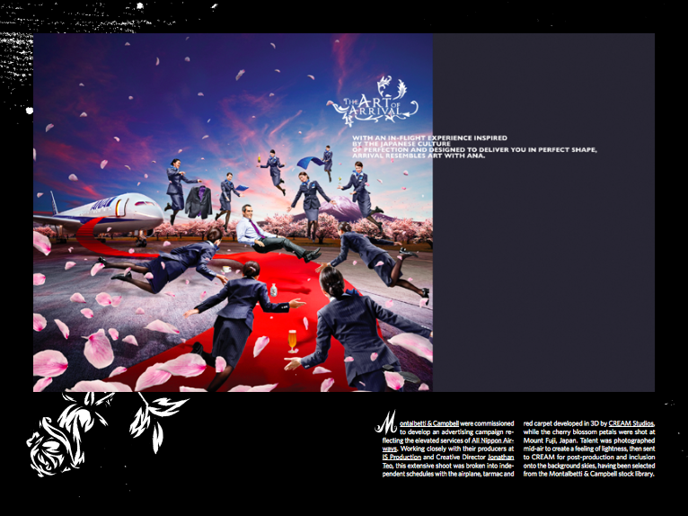 Montalbetti &amp; Campbell were commissioned to develop an advertising campaign re- ecting the elevated services of All Nippon Air- ways. Working closely with their producers at IS Production and Creative Director Jonathan Teo, this extensive shoot …
