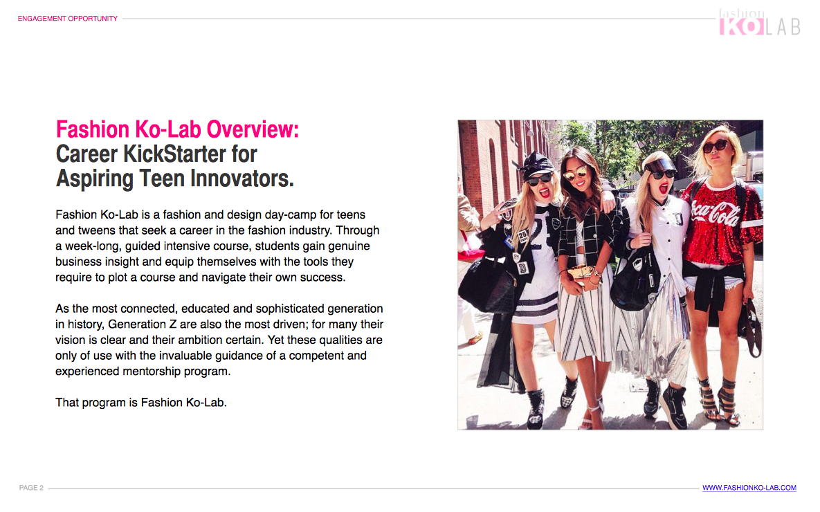 Fashion Career Kickstarter