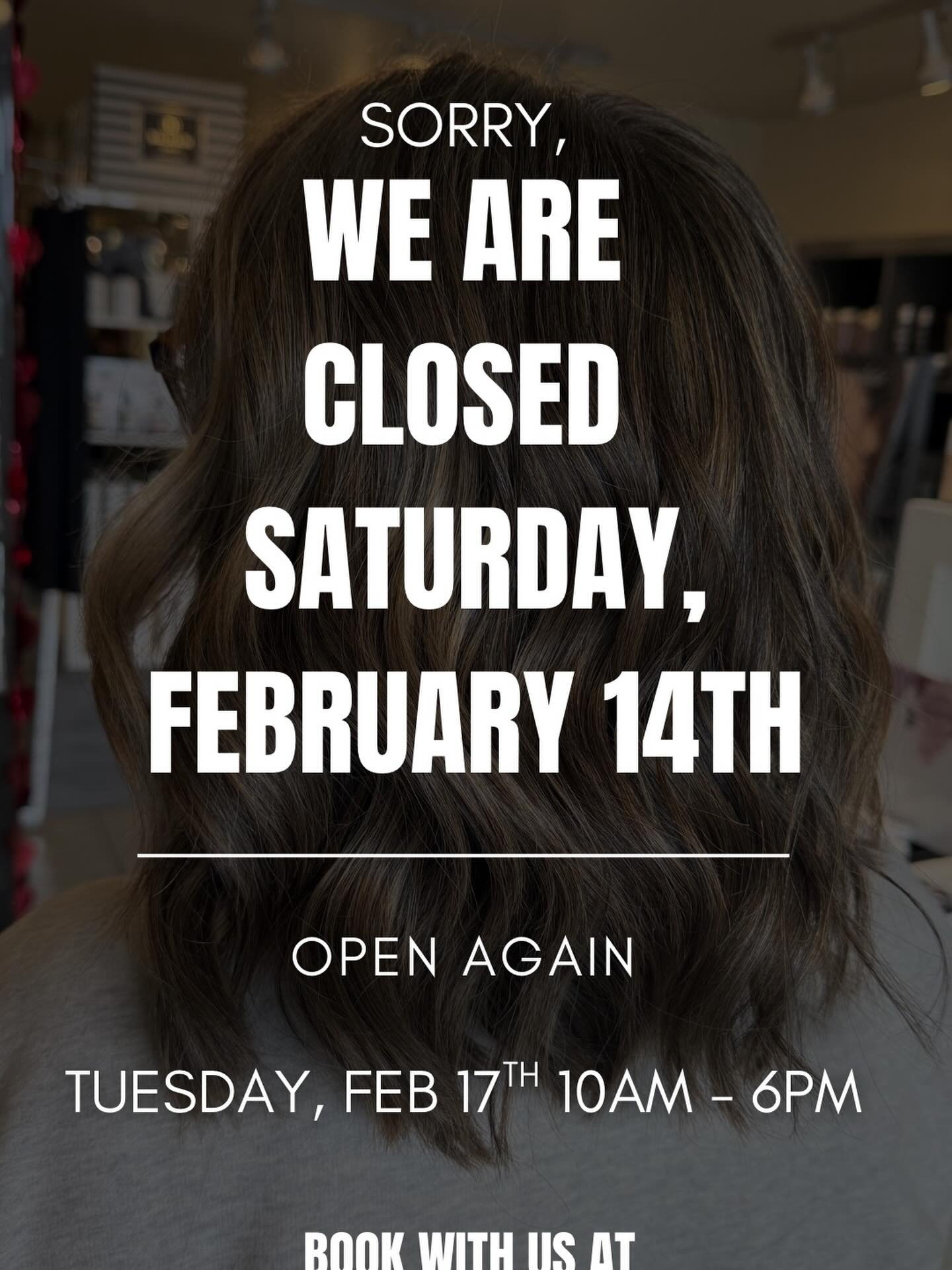 Closed for the long weekend 🤍

Can&rsquo;t wait to see all your beautiful faces next week! 

#tommiesalon #yeghairsalon #yeghair #longweekend