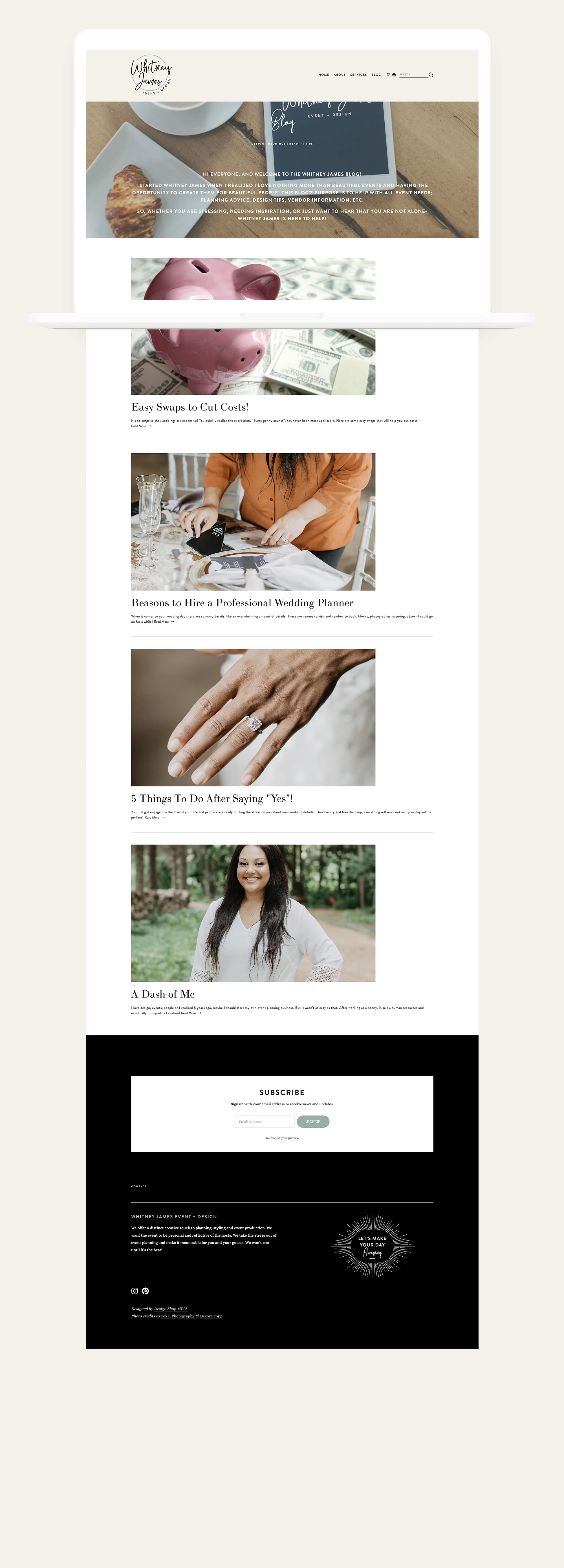 Copy of blog page