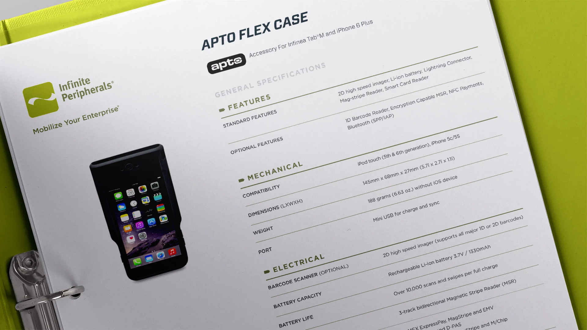 Product Spec Sheets