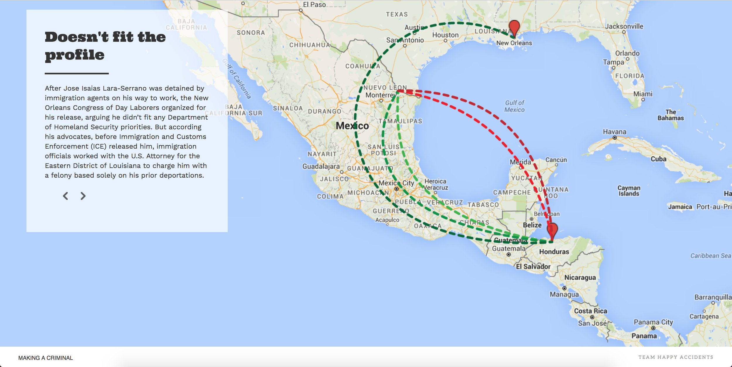 The data amplifies one migrant's story
