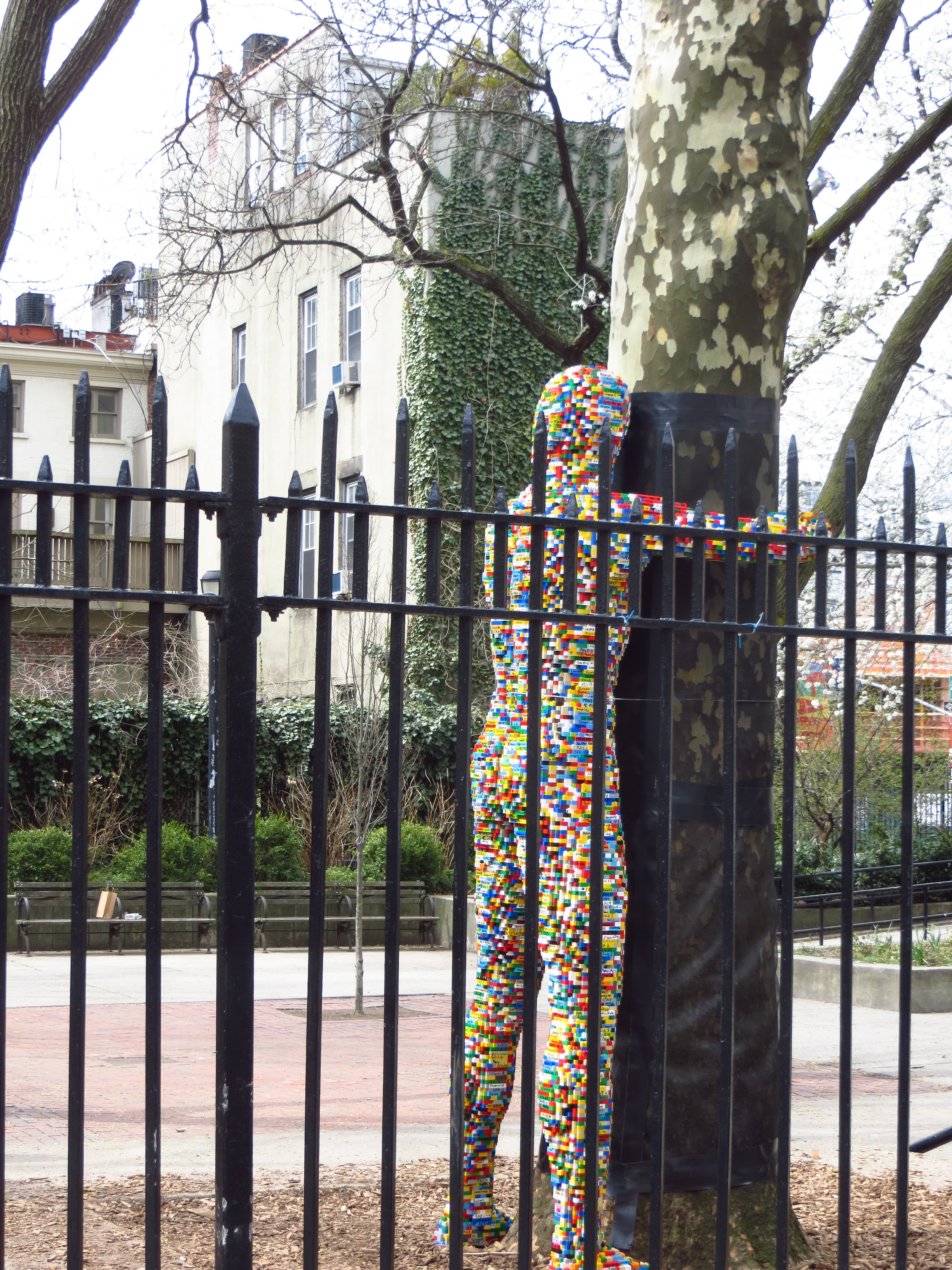 Lego Man in Clement C. Moore Park