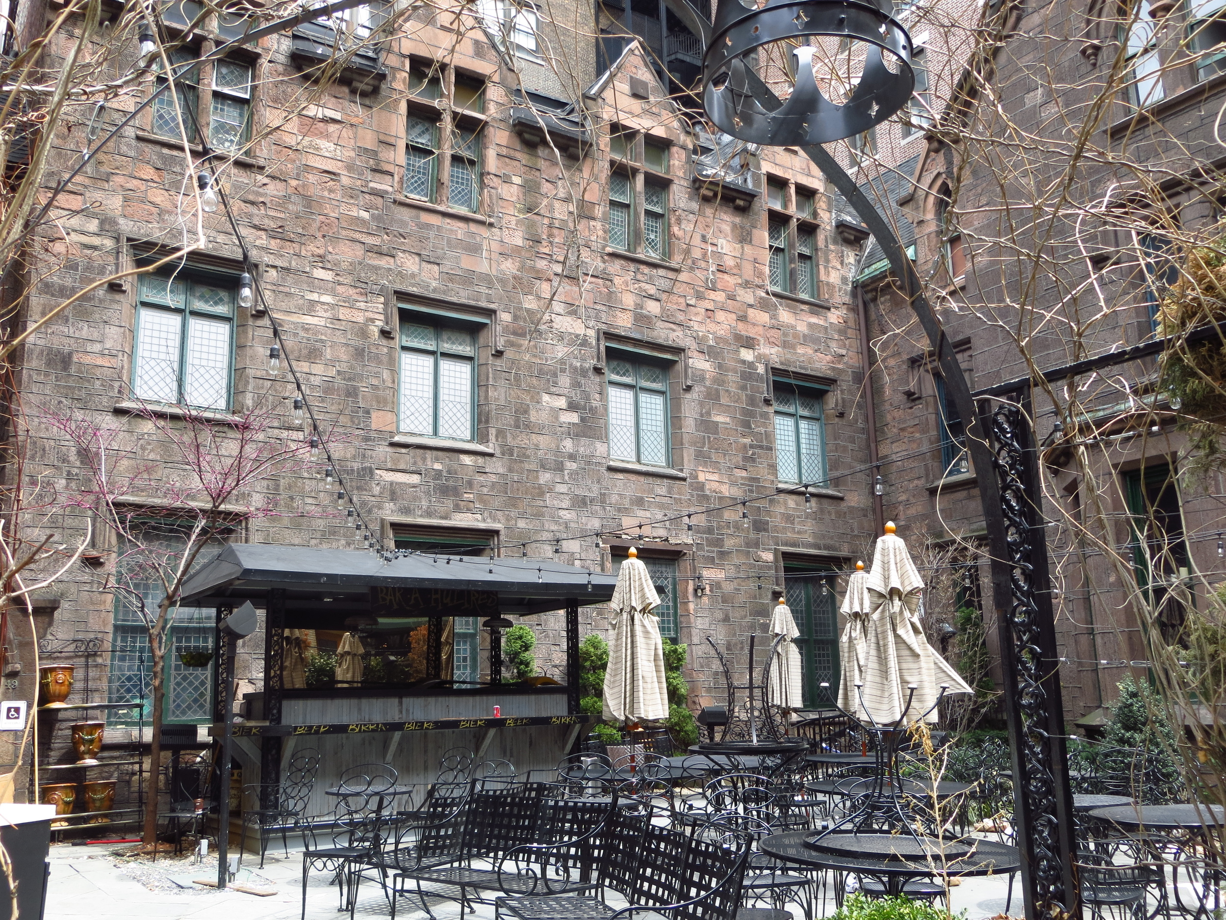 Beer Garden at old nightclub/church