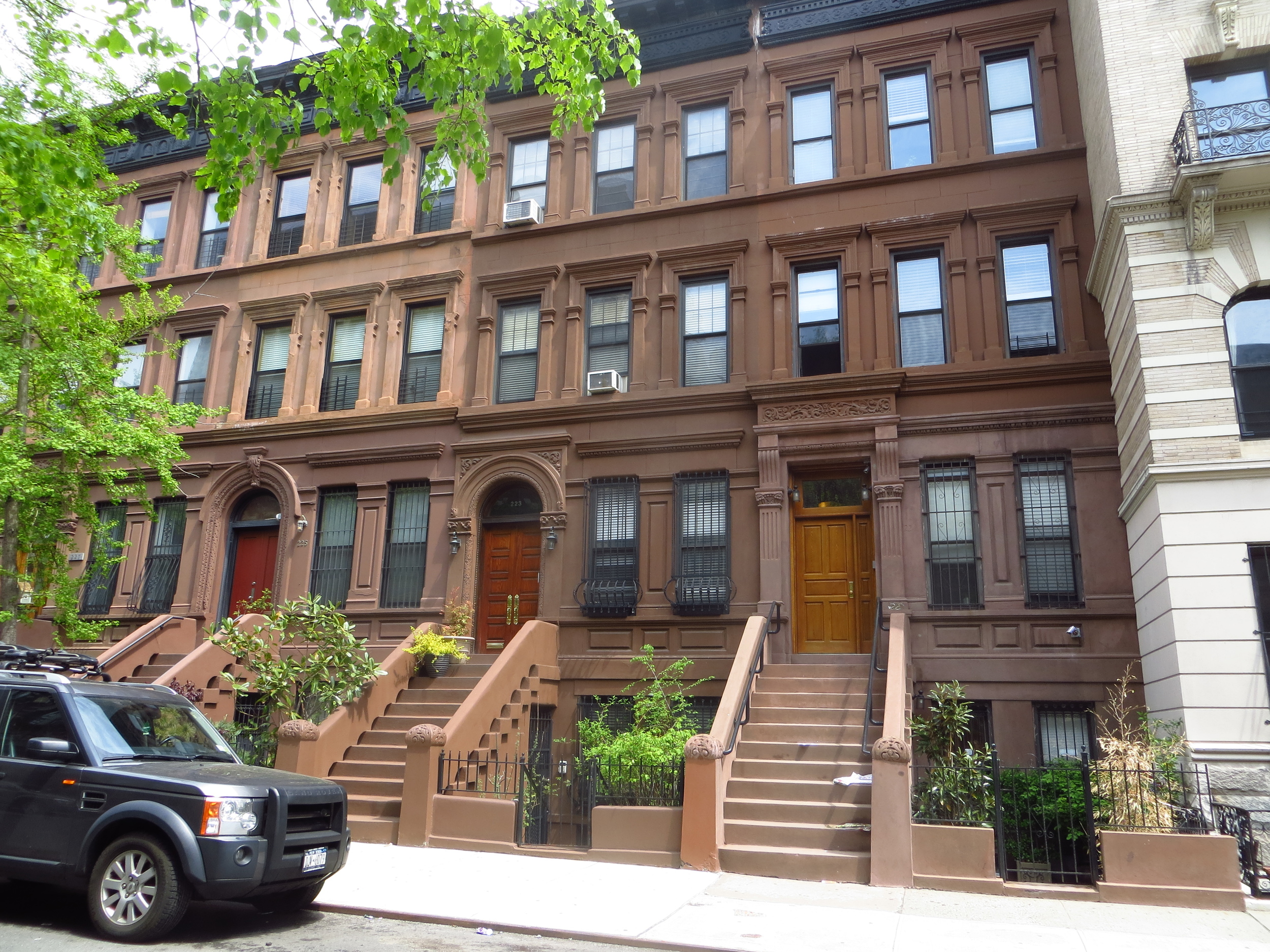 Harlem brownstones