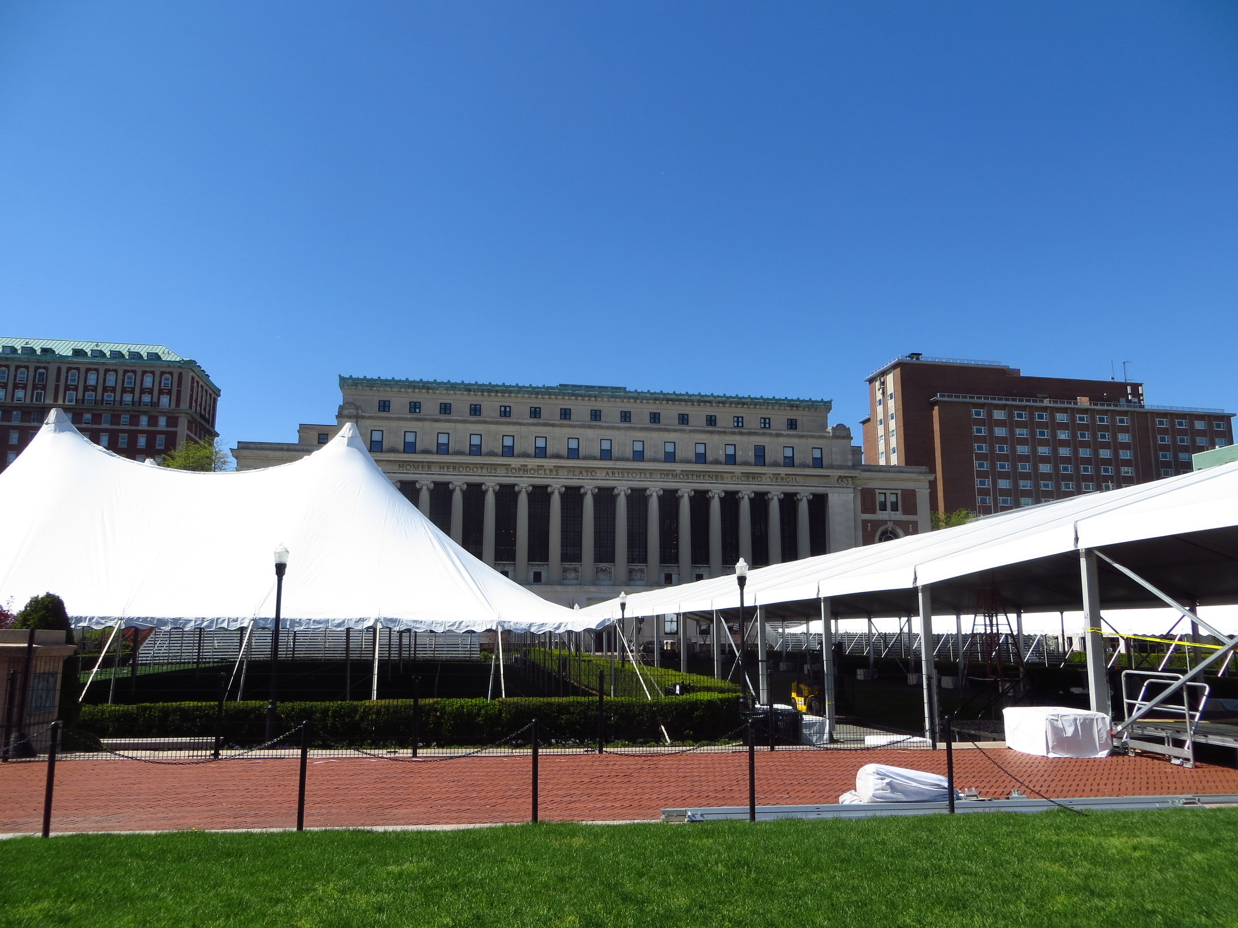 Columbia University (set up for commencement)
