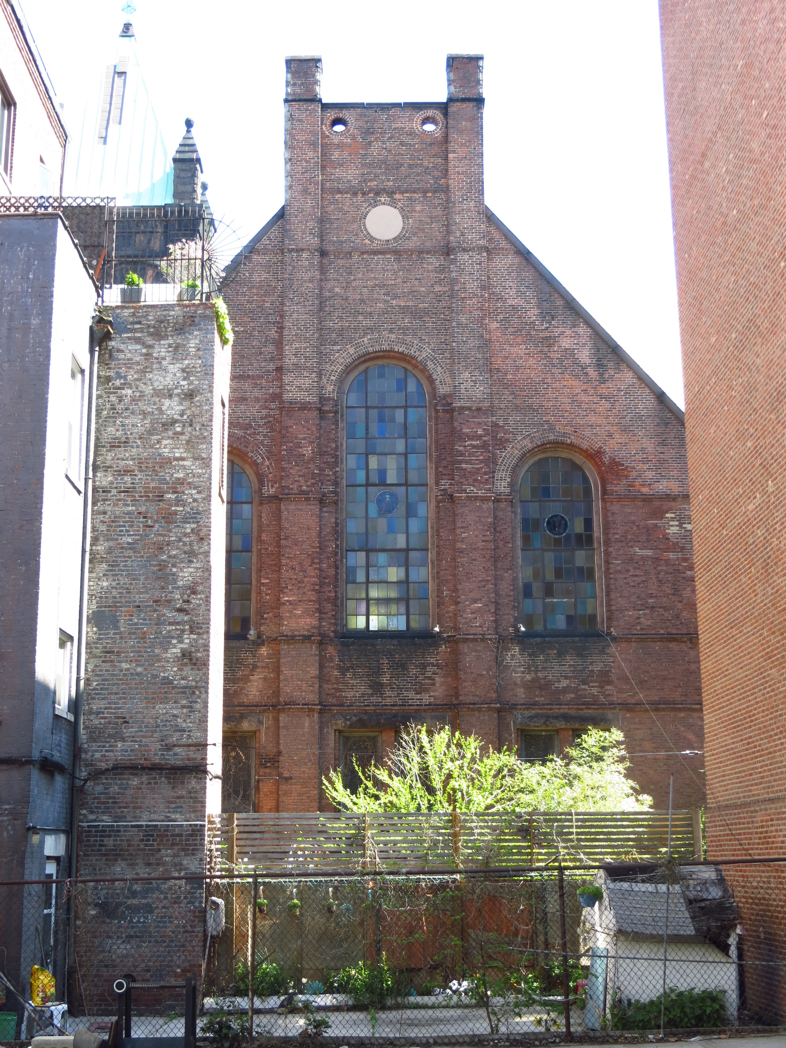 Back of a church