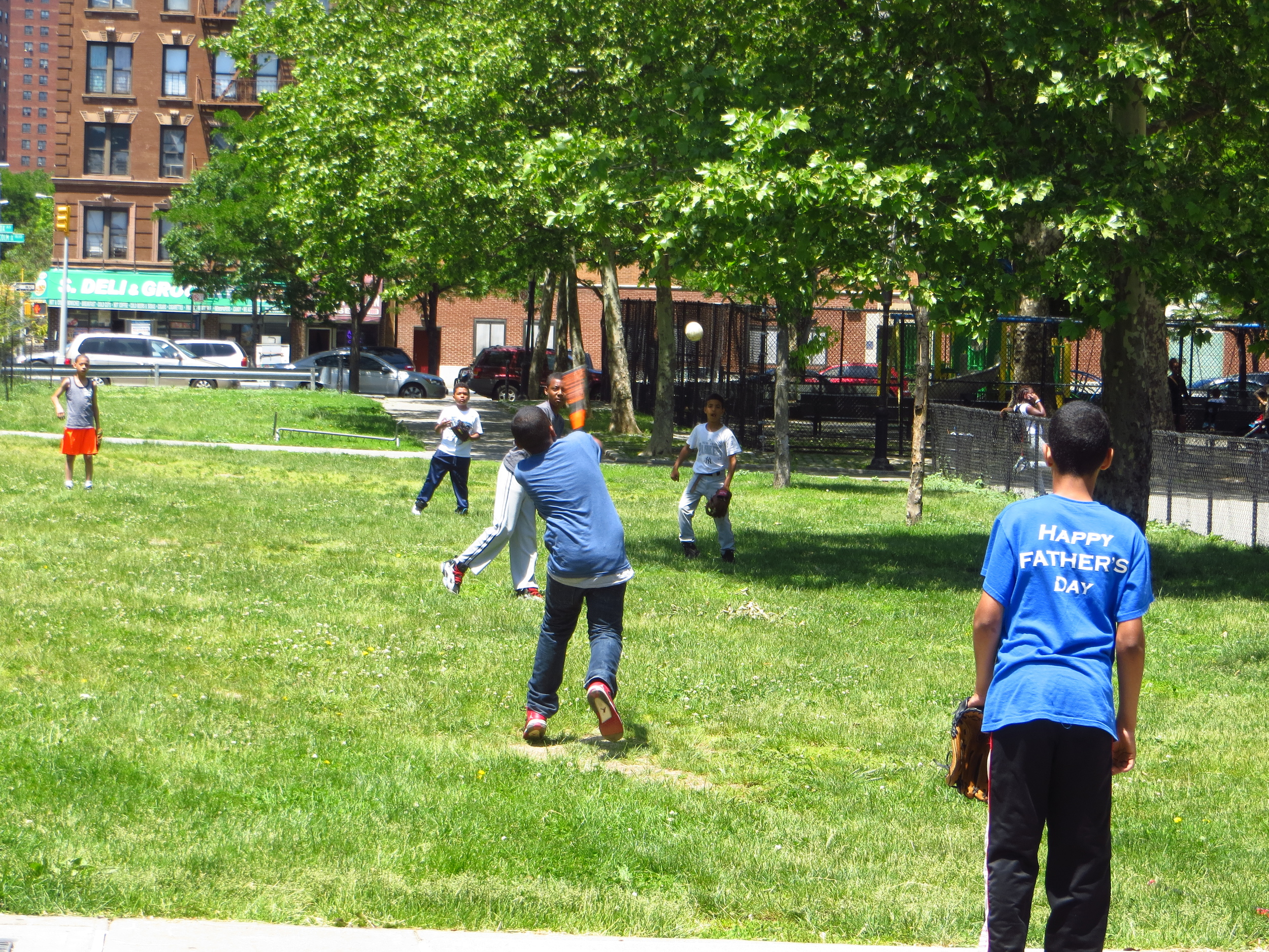 Pick-up baseball game