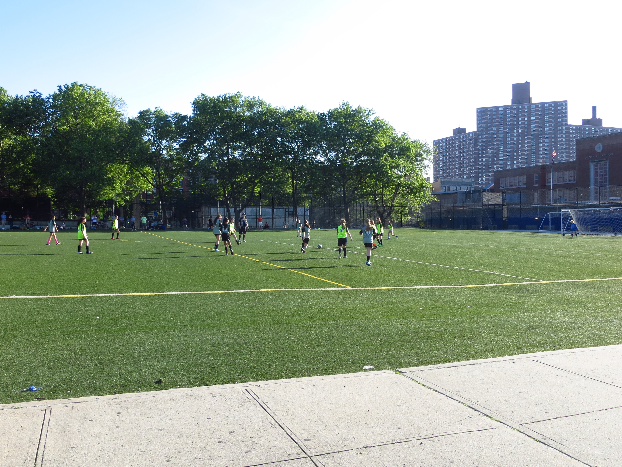 Afternoon soccer game