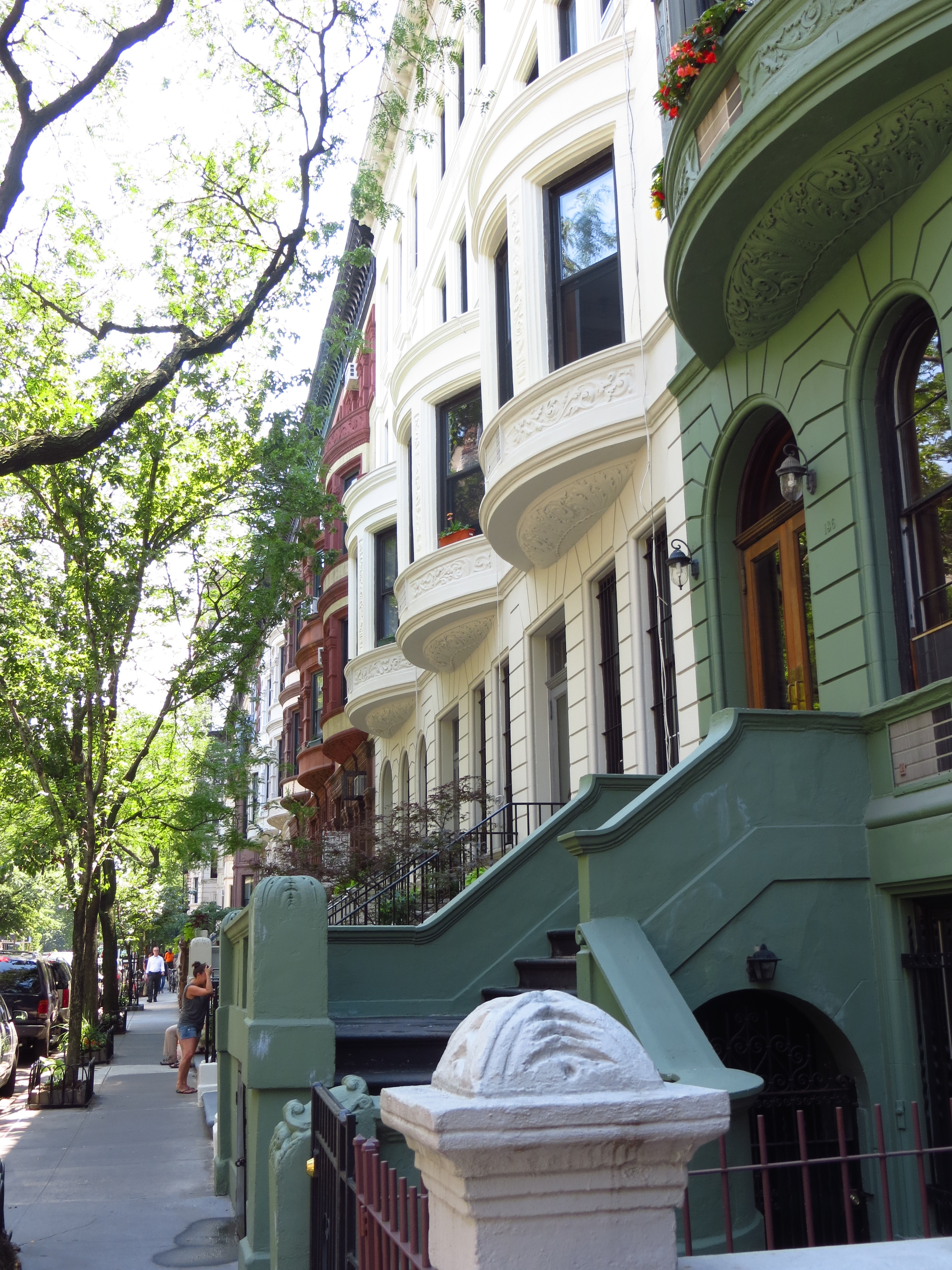 Multi-colored row houses