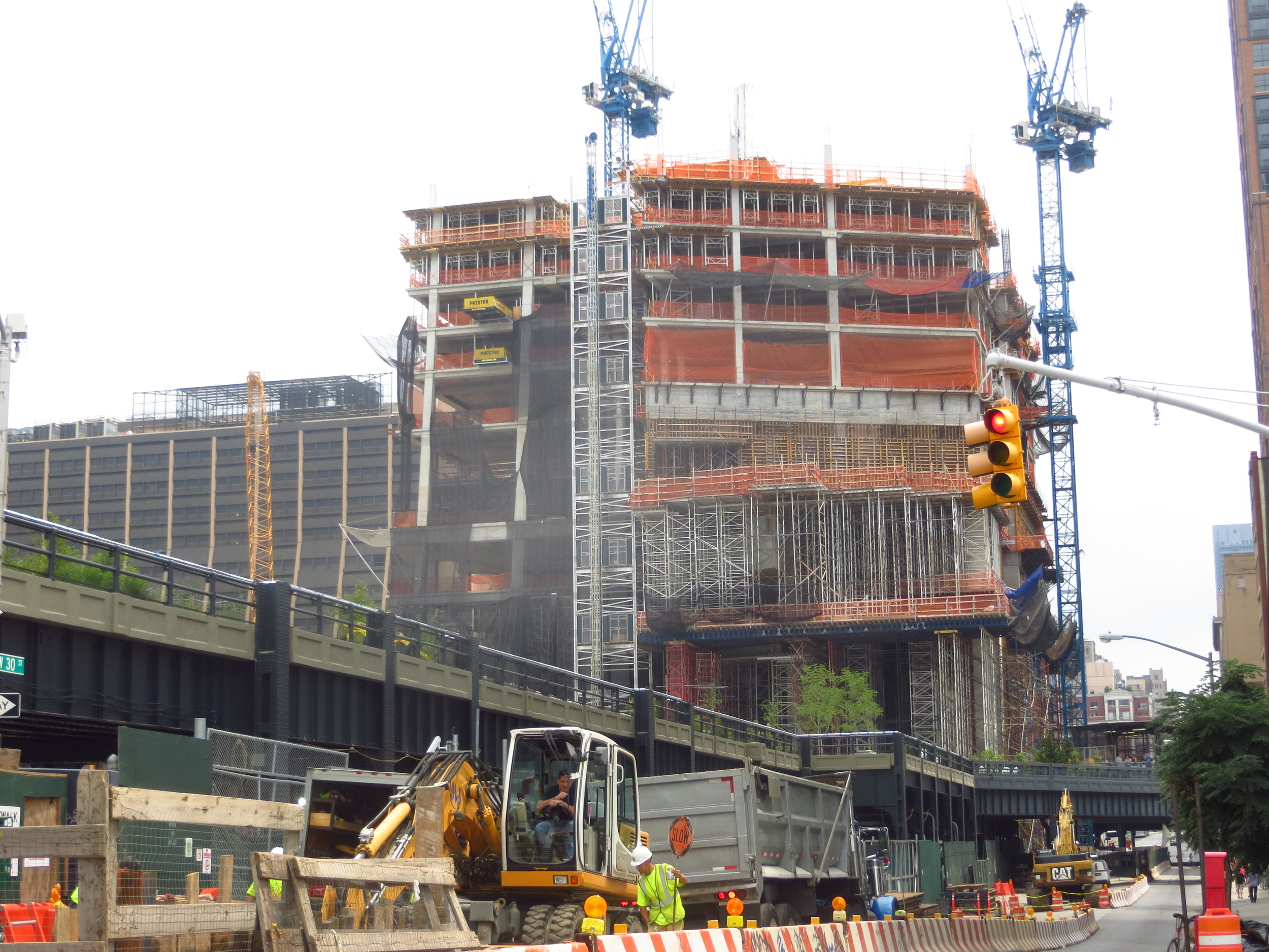 New Highline Park section under construction