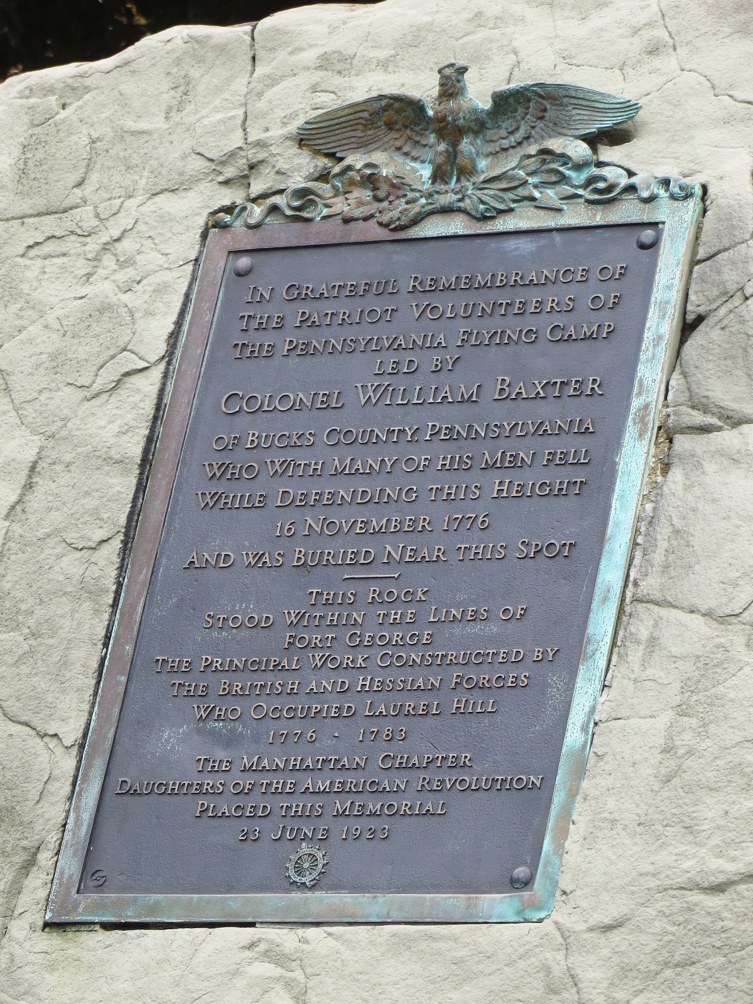 Memorial plaque