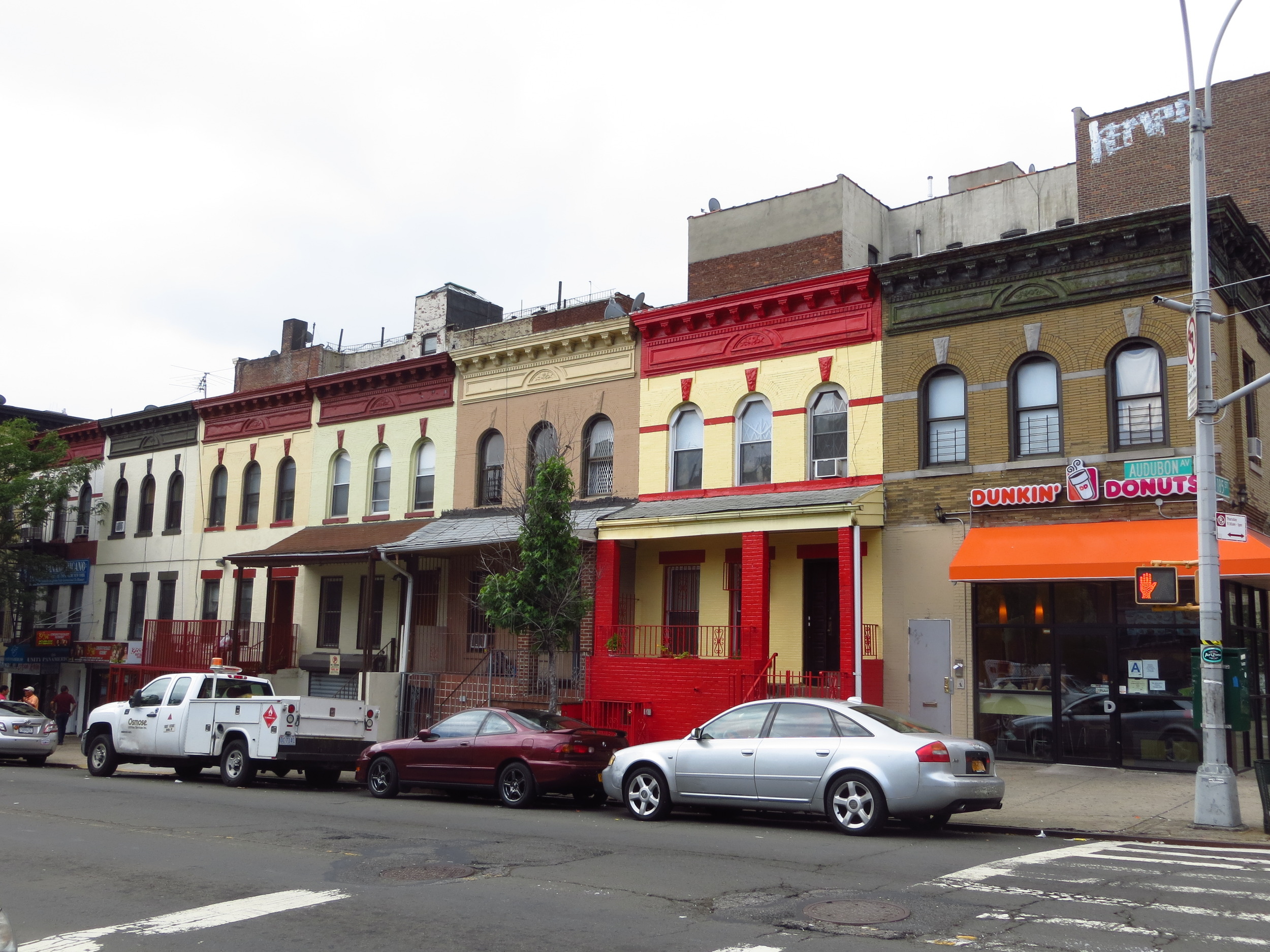 Colorful row houses