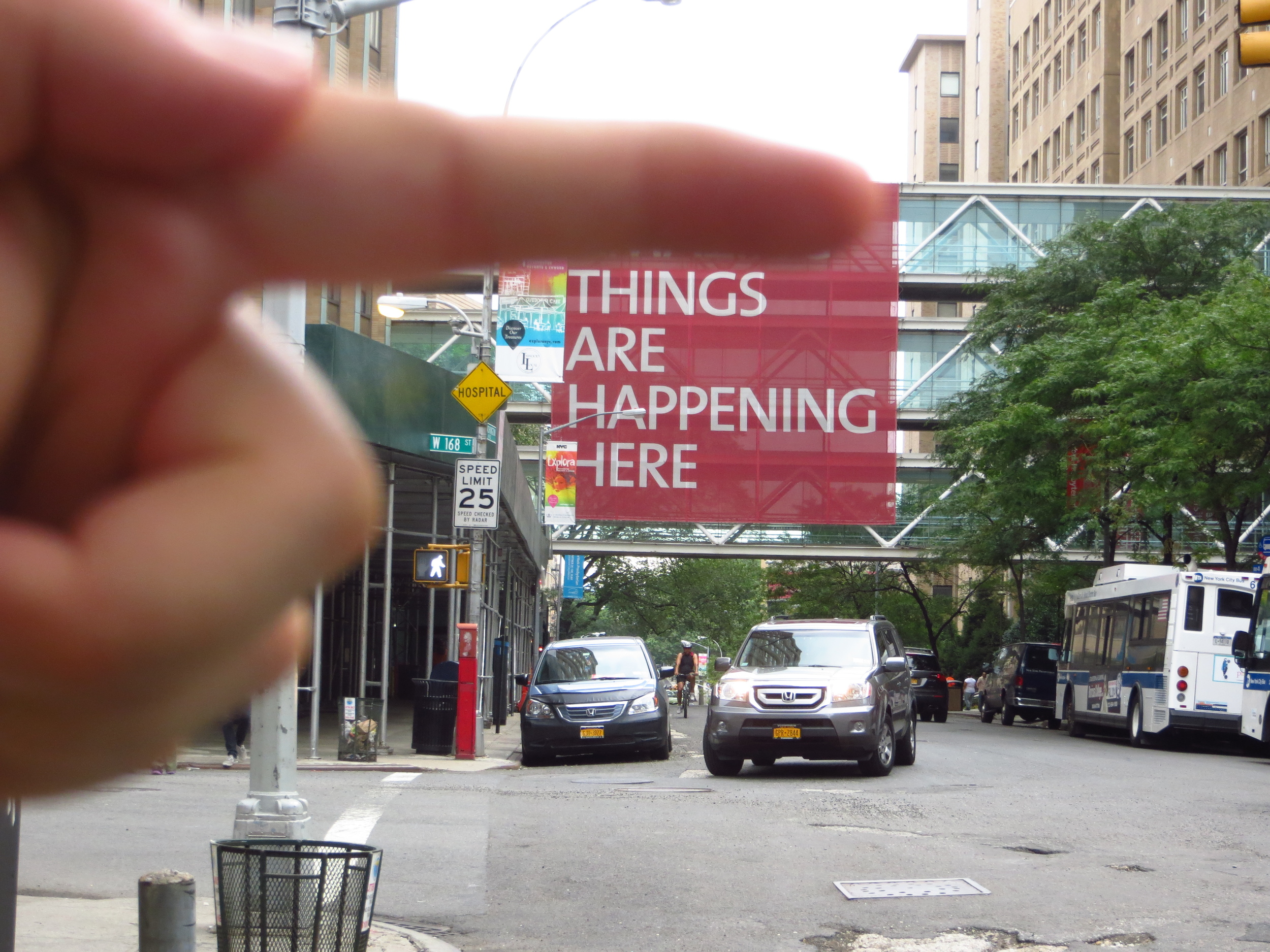 Columbia/NY Presbyterian Hospital skyways (don't know how that stranger's finger got in the shot)