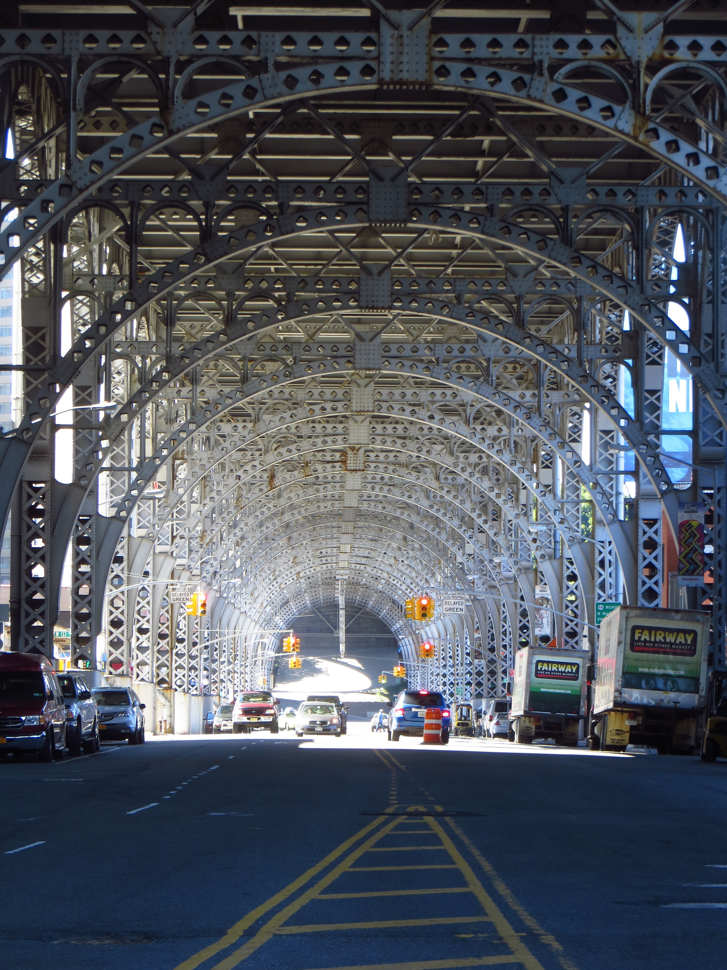 Under the viaduct