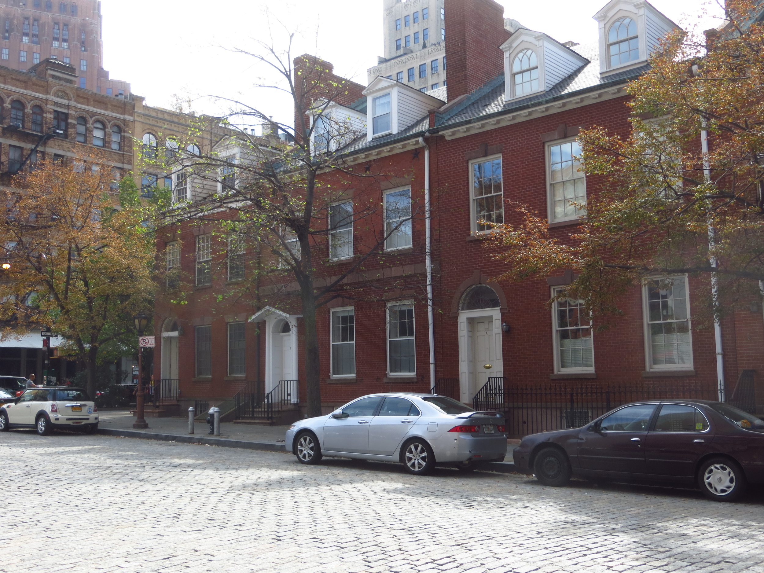 Row of old Federalist homes (b. 1796 - 1828)