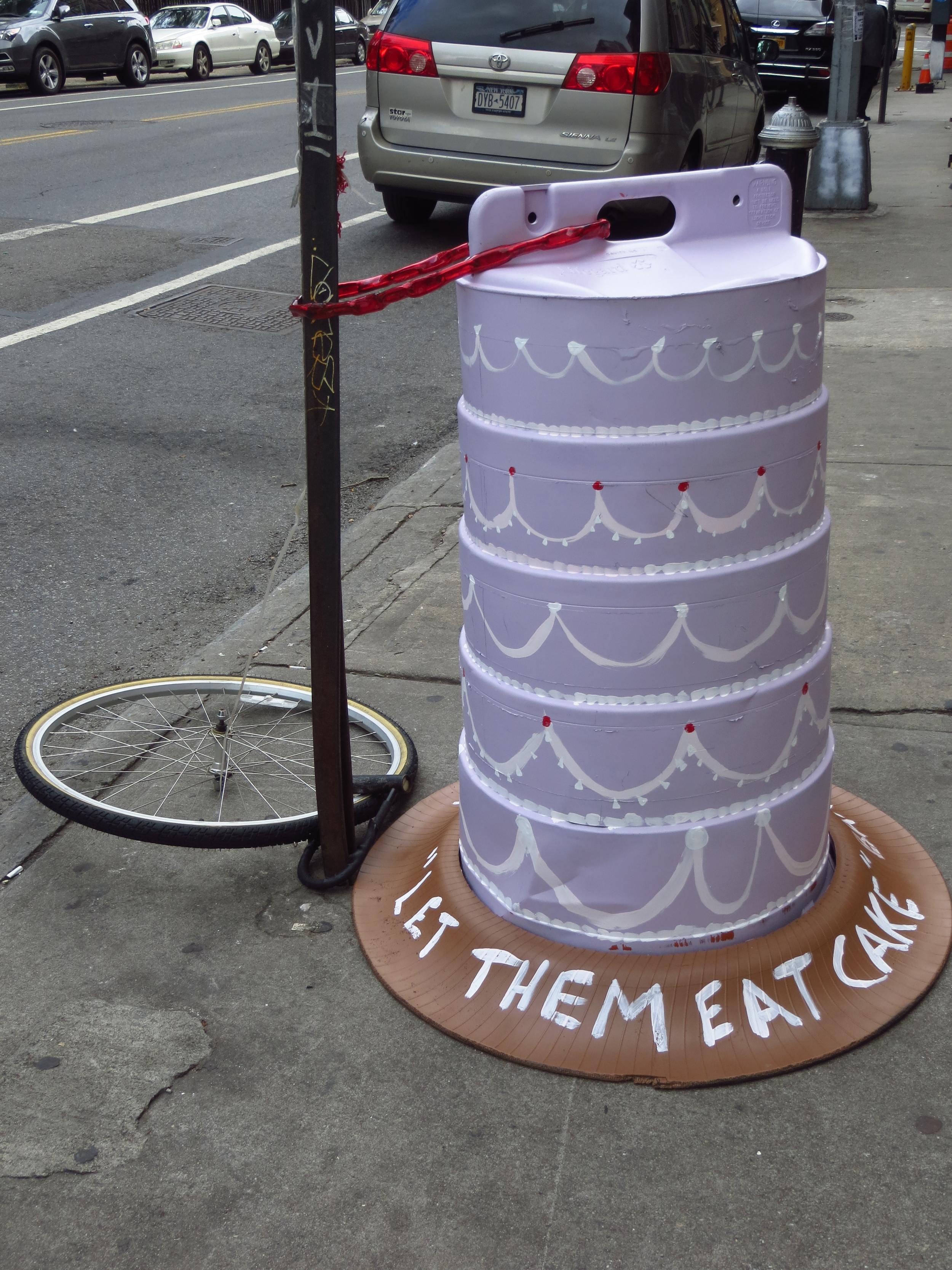 Wedding cake traffic cone