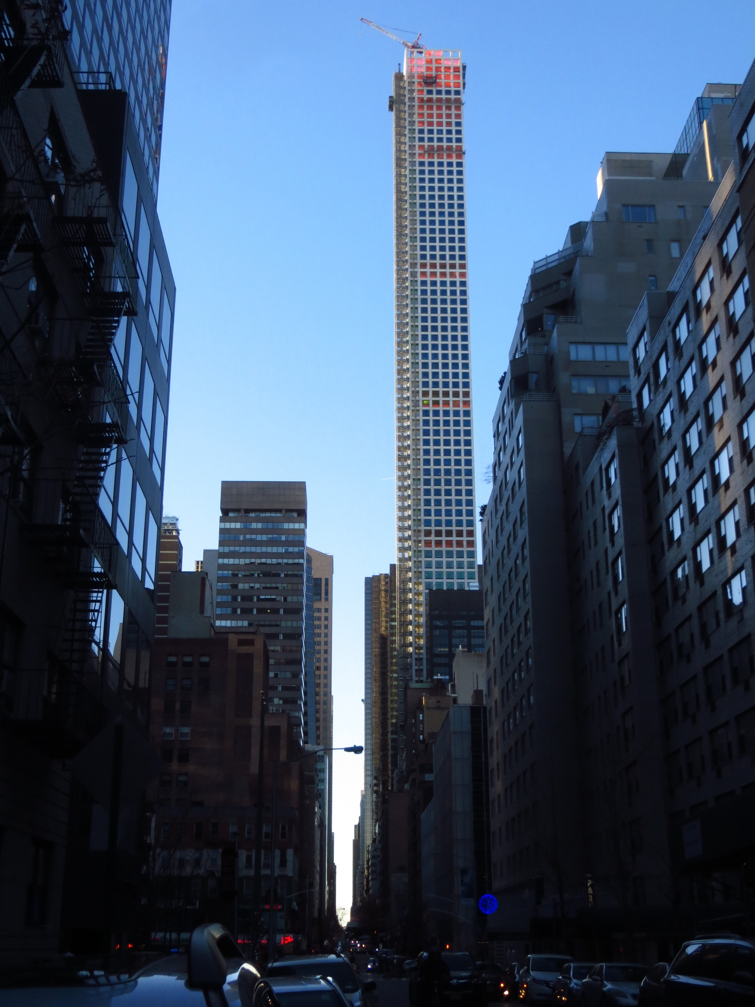 View down 56th St.