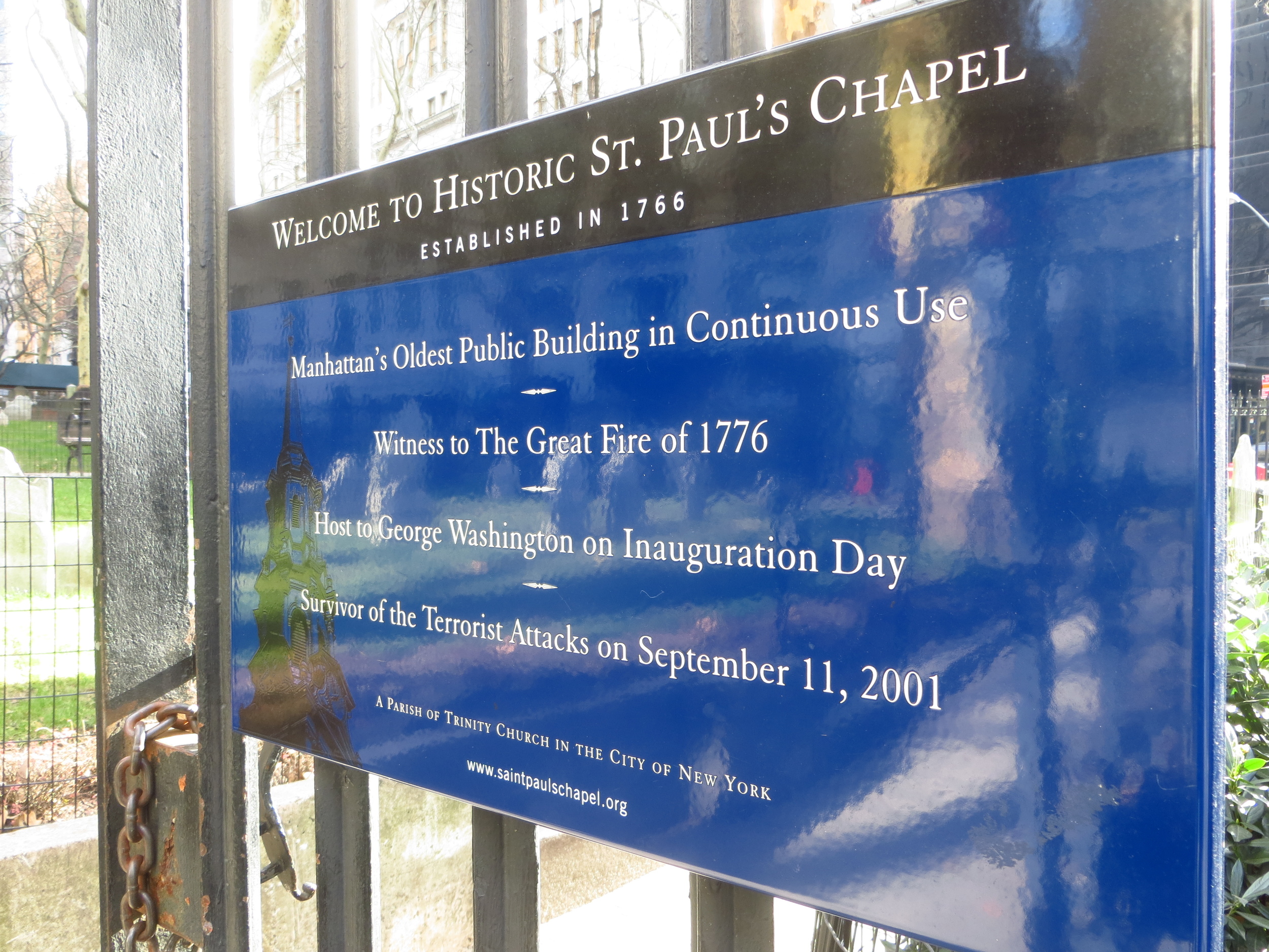 St. Paul's Chapel history
