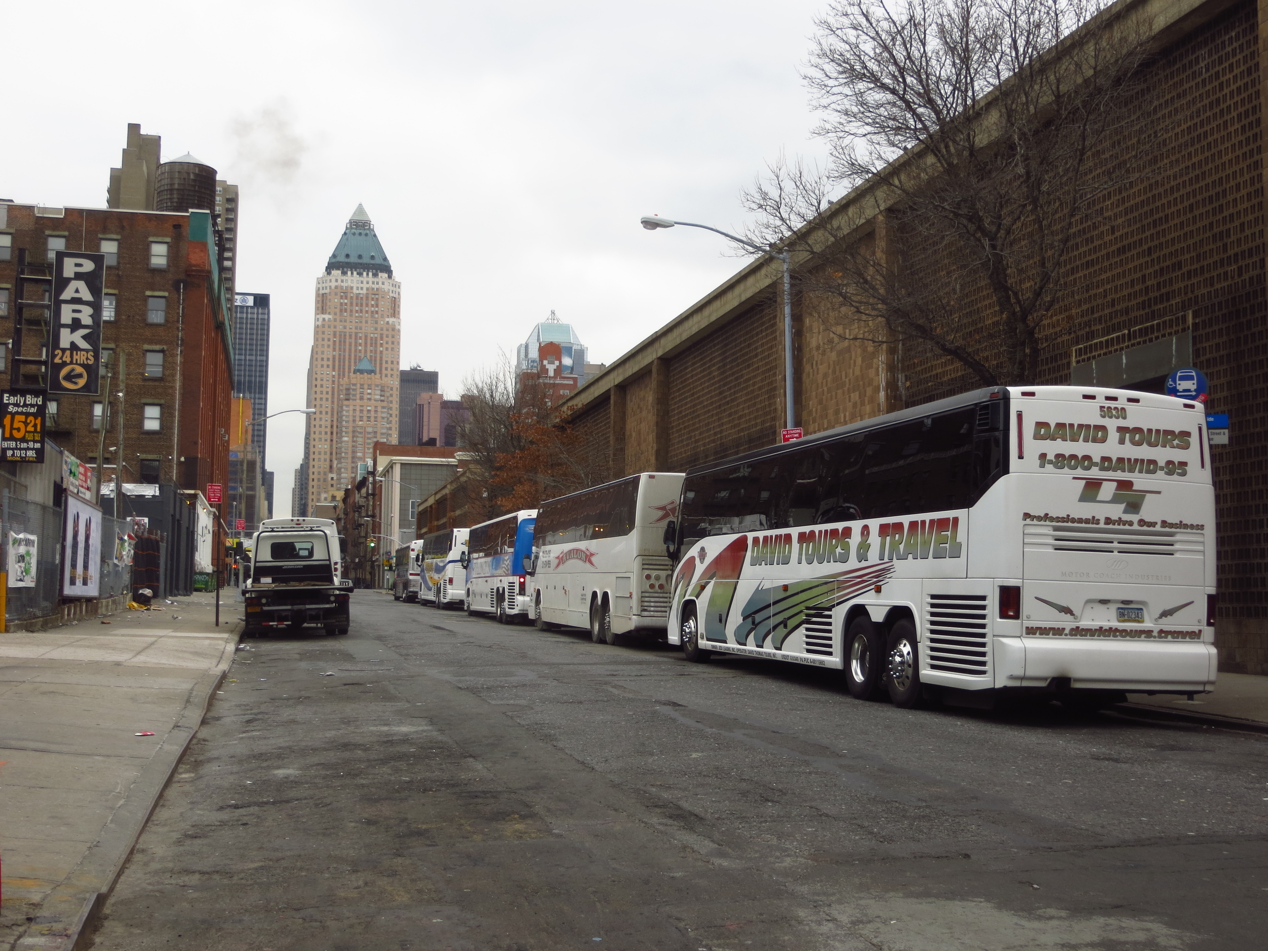 View down 50th St. in Hell's Kitchen