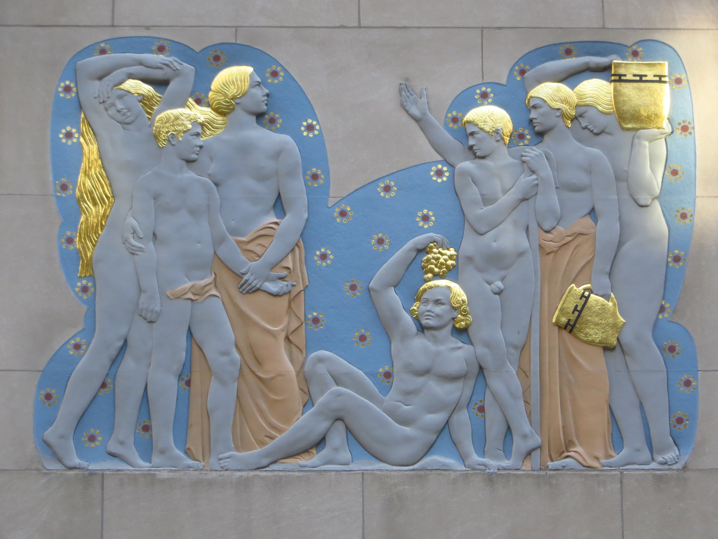 Rockefeller Center bas relief