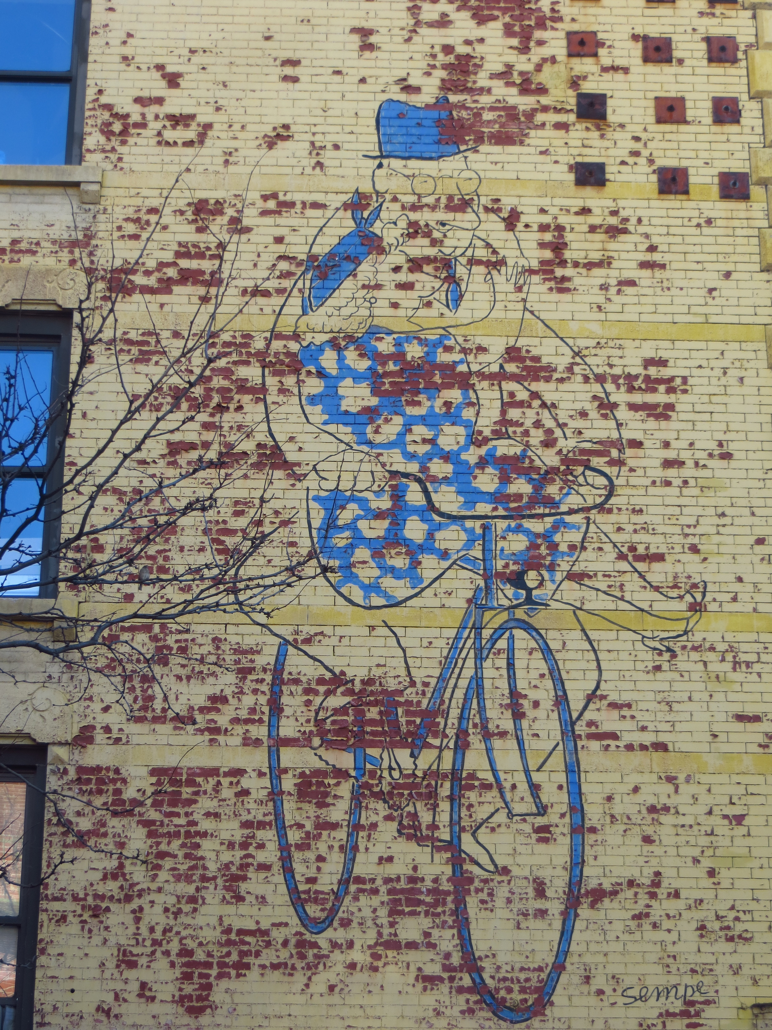 Bicycle mural