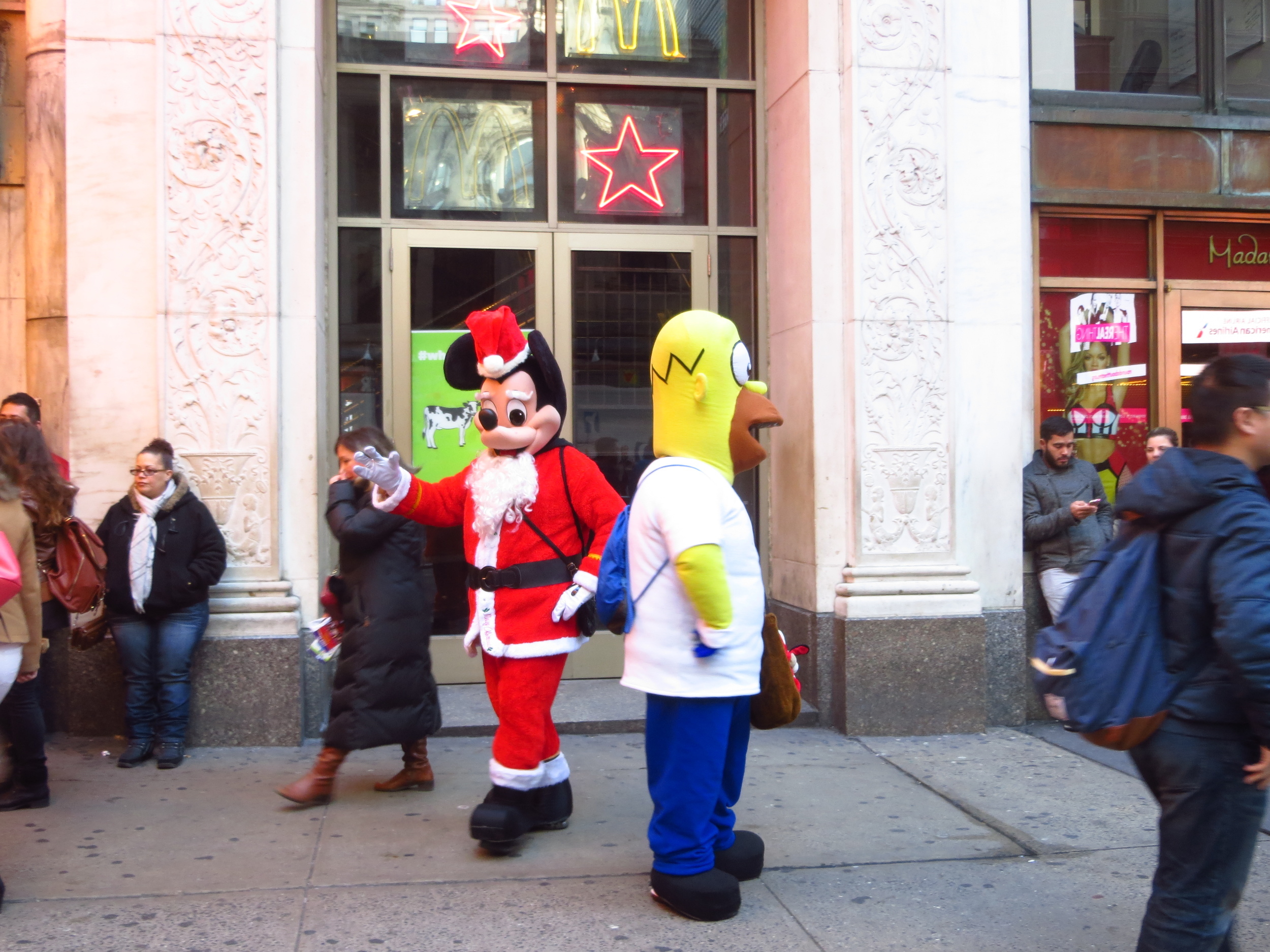 Poorly made, unlicensed costumed characters - WOO TIMES SQUARE!