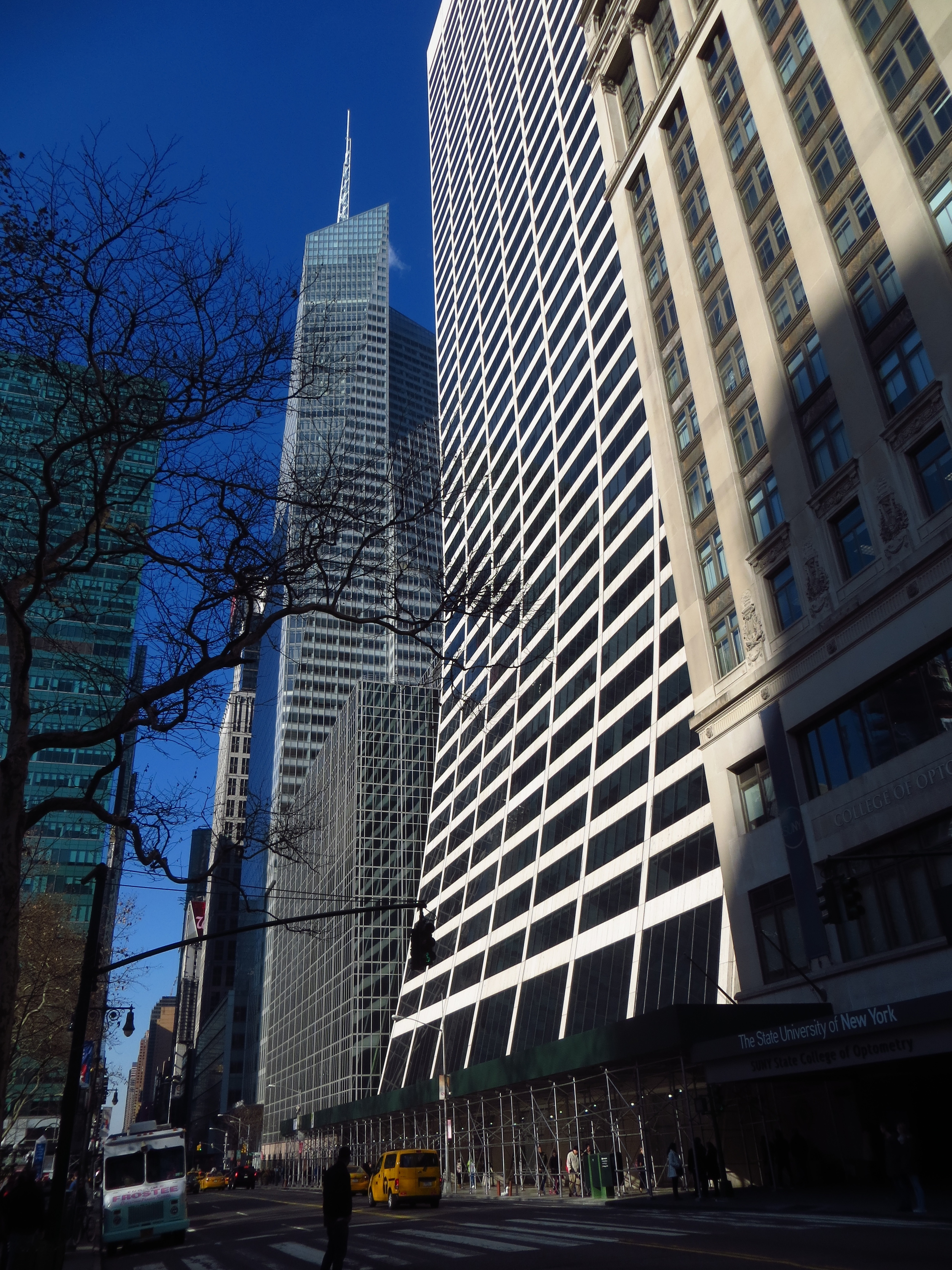 There's a building on 57th St. nearly identical to one with the curved base