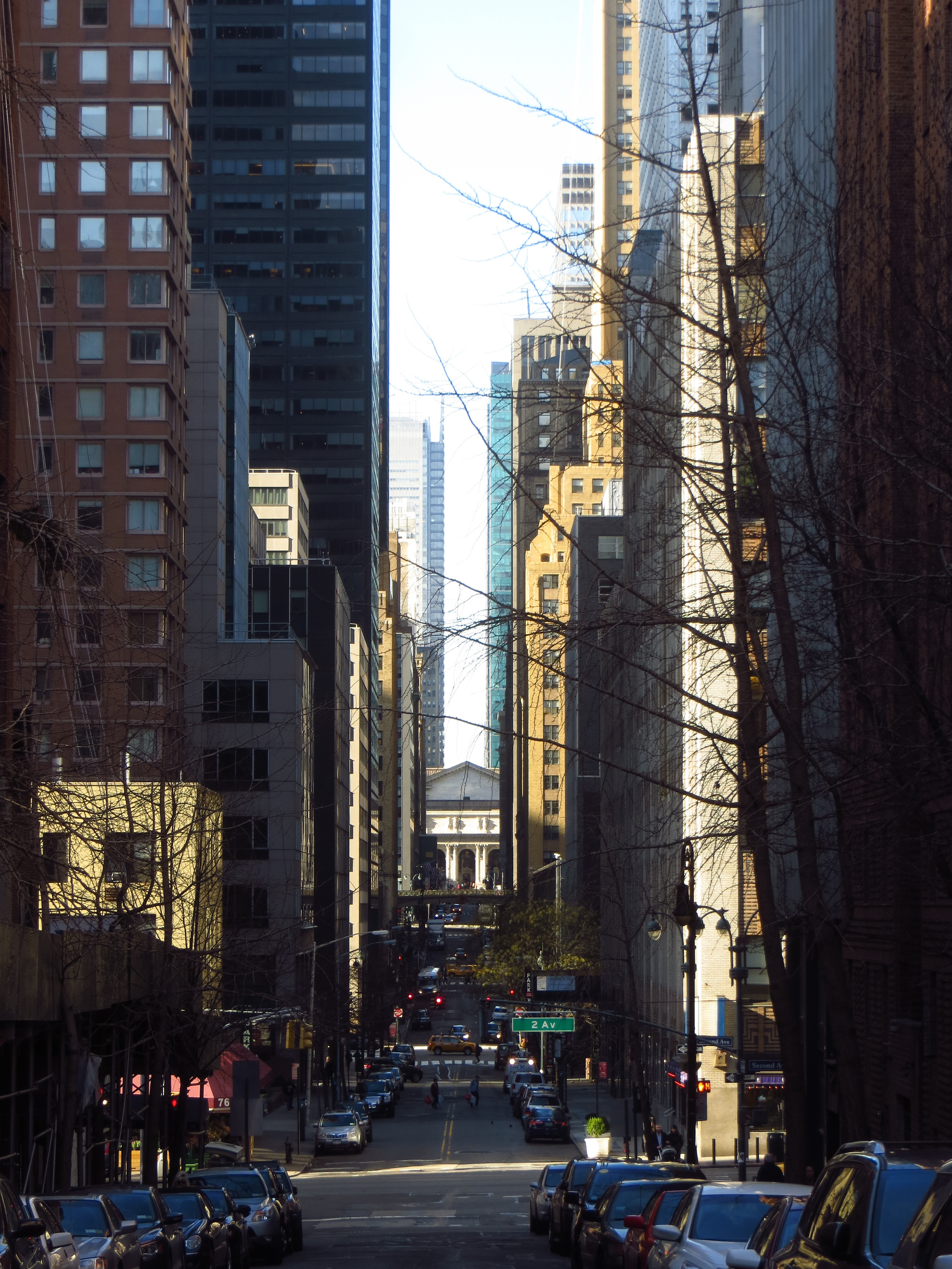 View down 41st St.