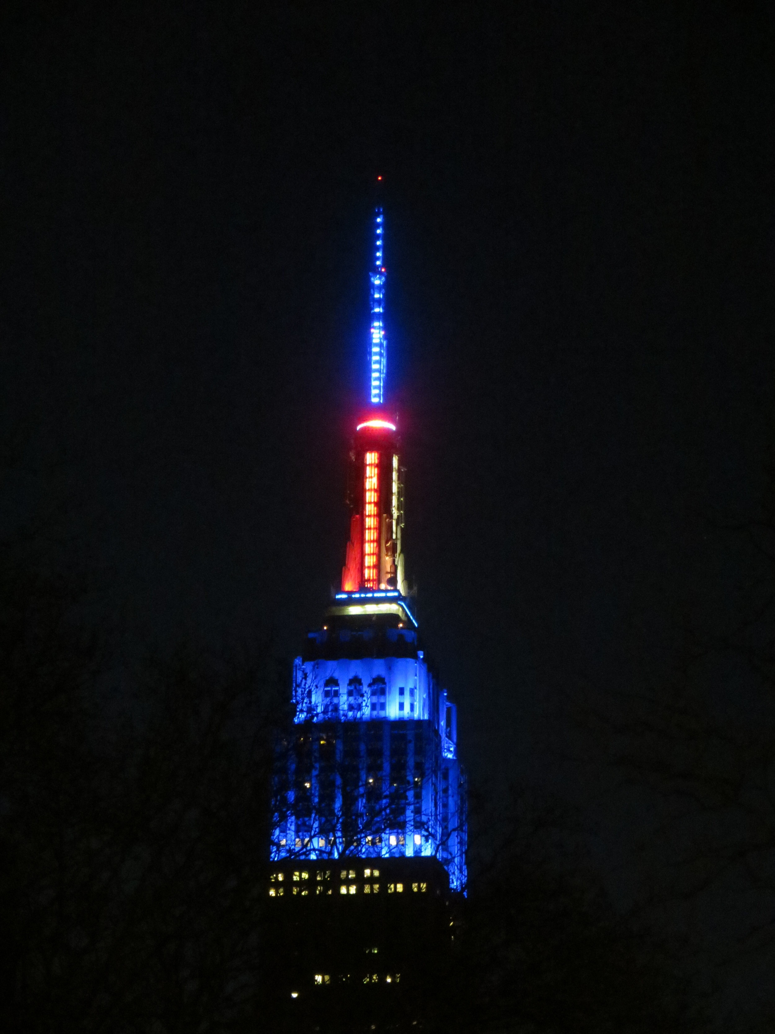 Empire State Building illuminated