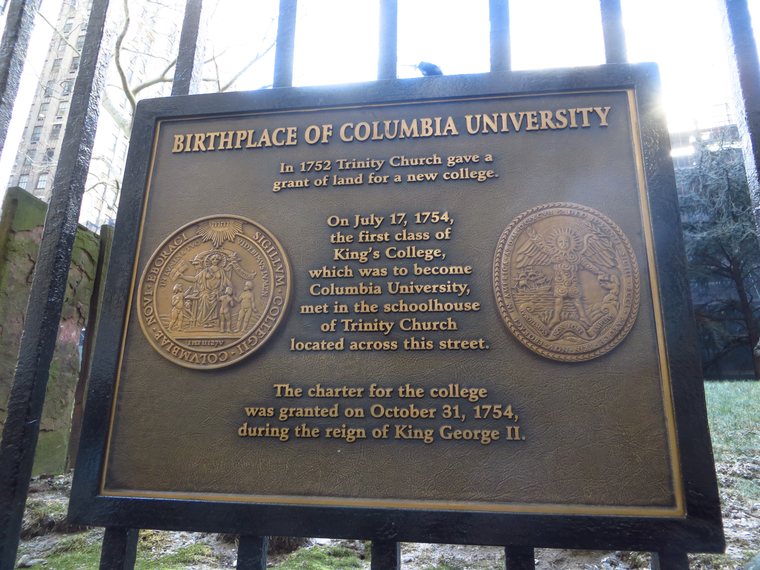 Birthplace of Columbia University