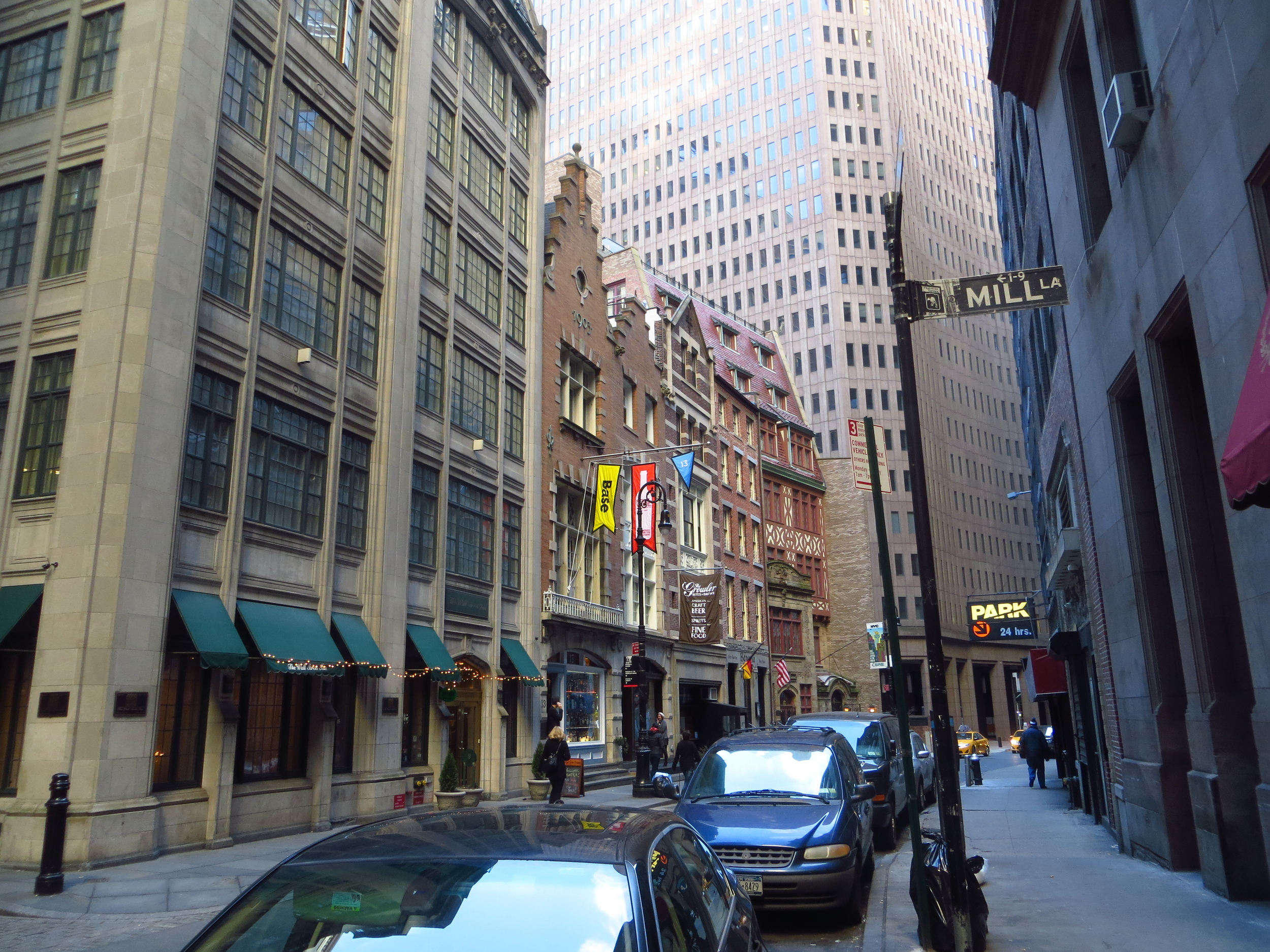 View down South William St.