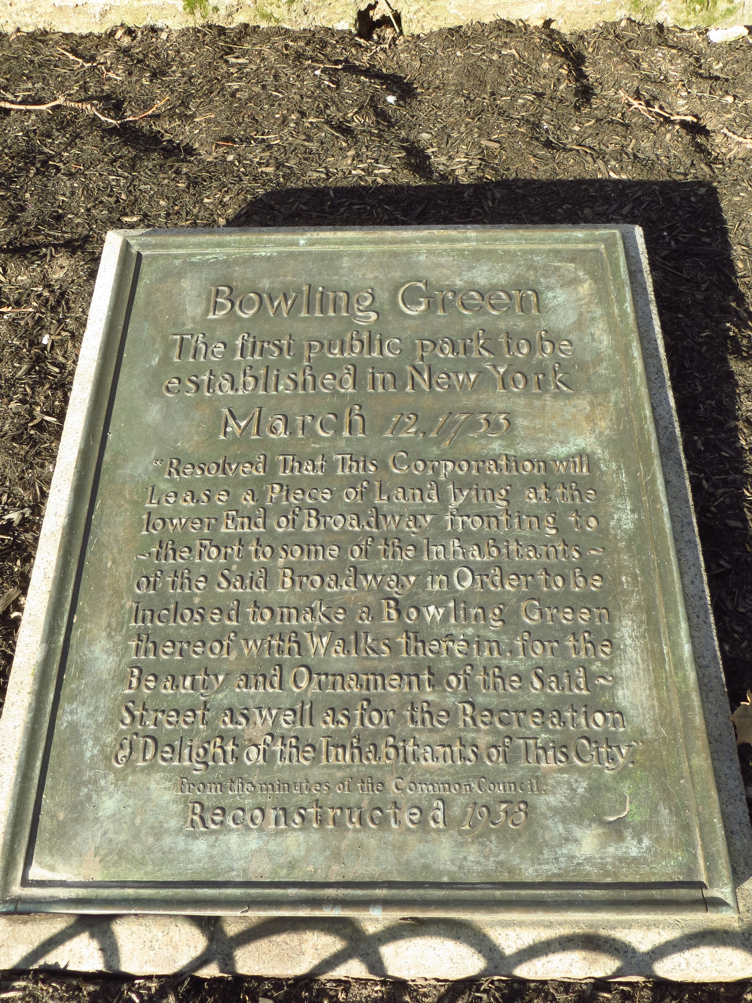 Bowling Green Non-Fence History