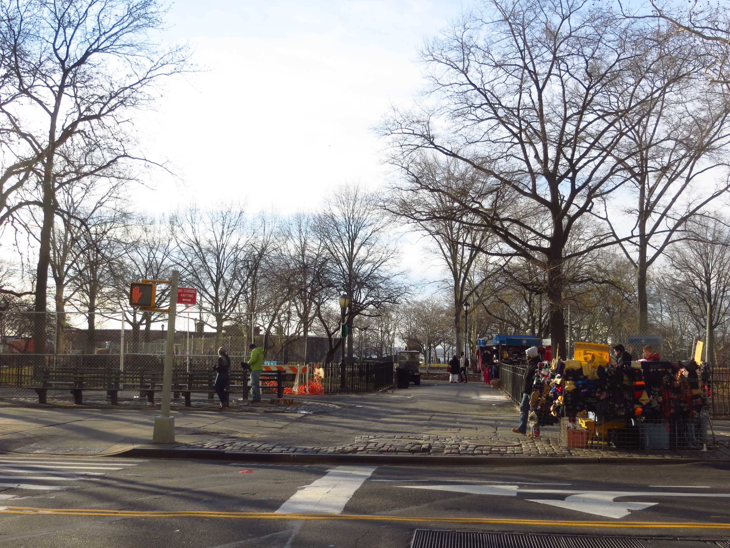 View into Battery Park