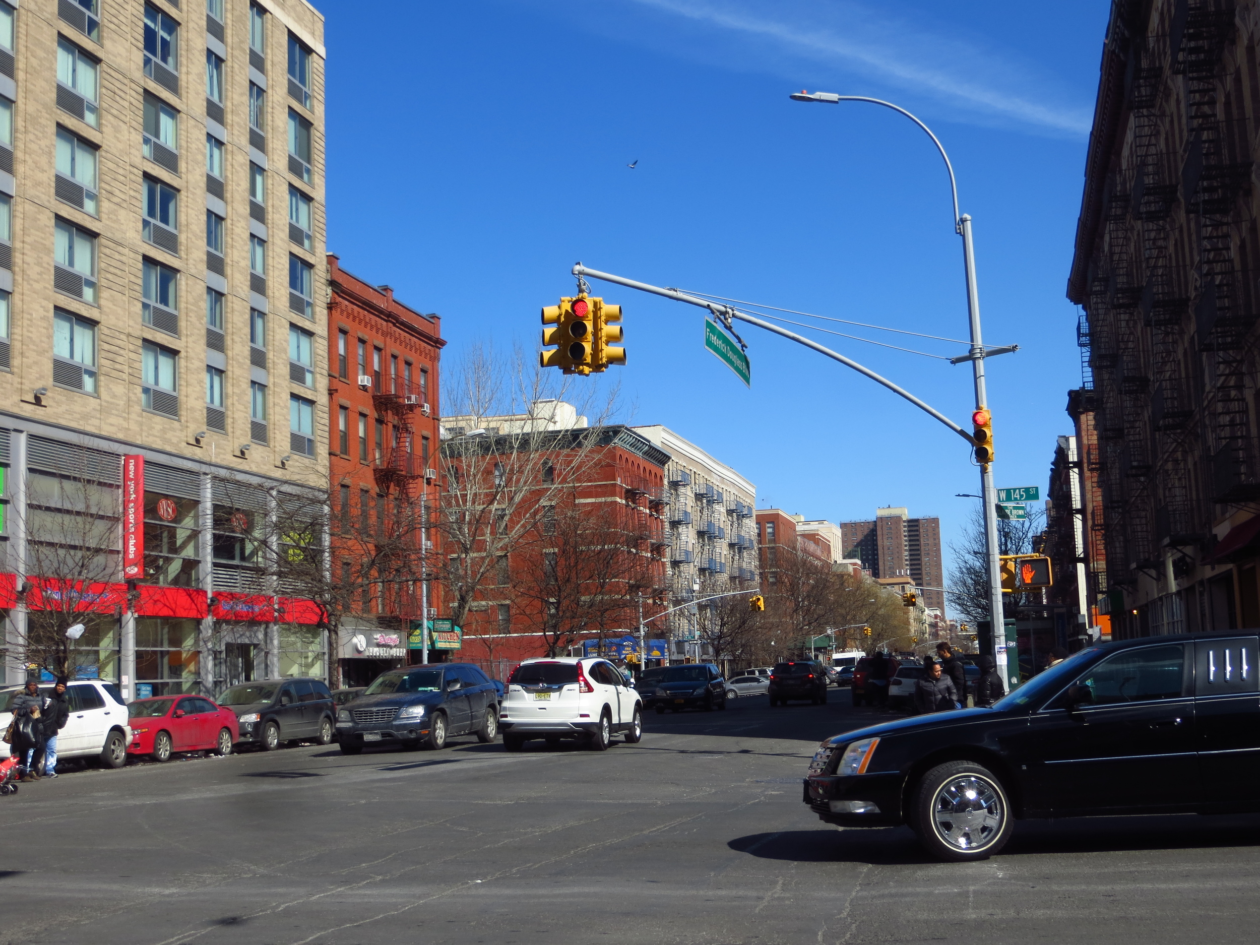 View north on Frederick Douglass Blvd.