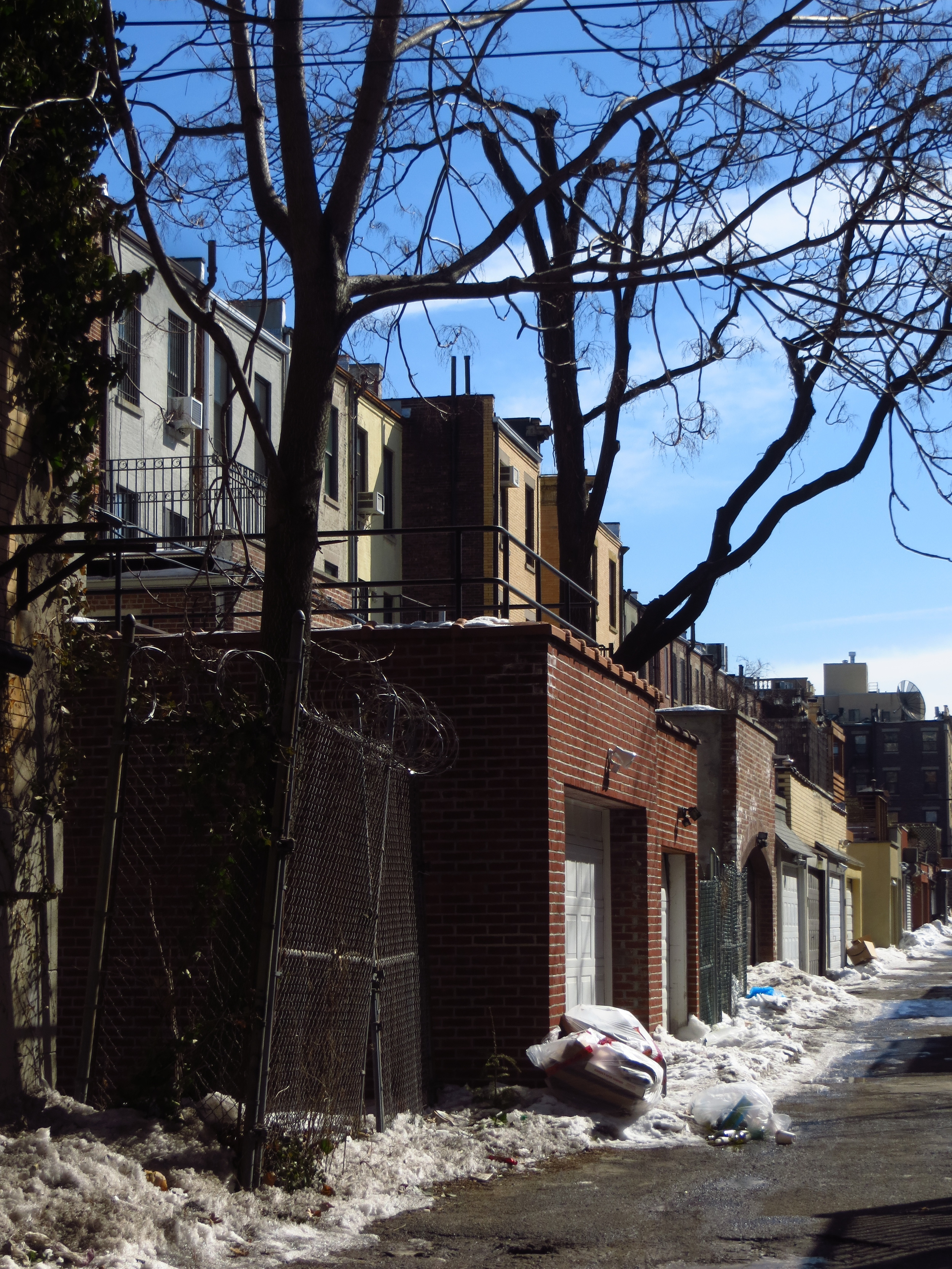 Garages behind Strivers Row