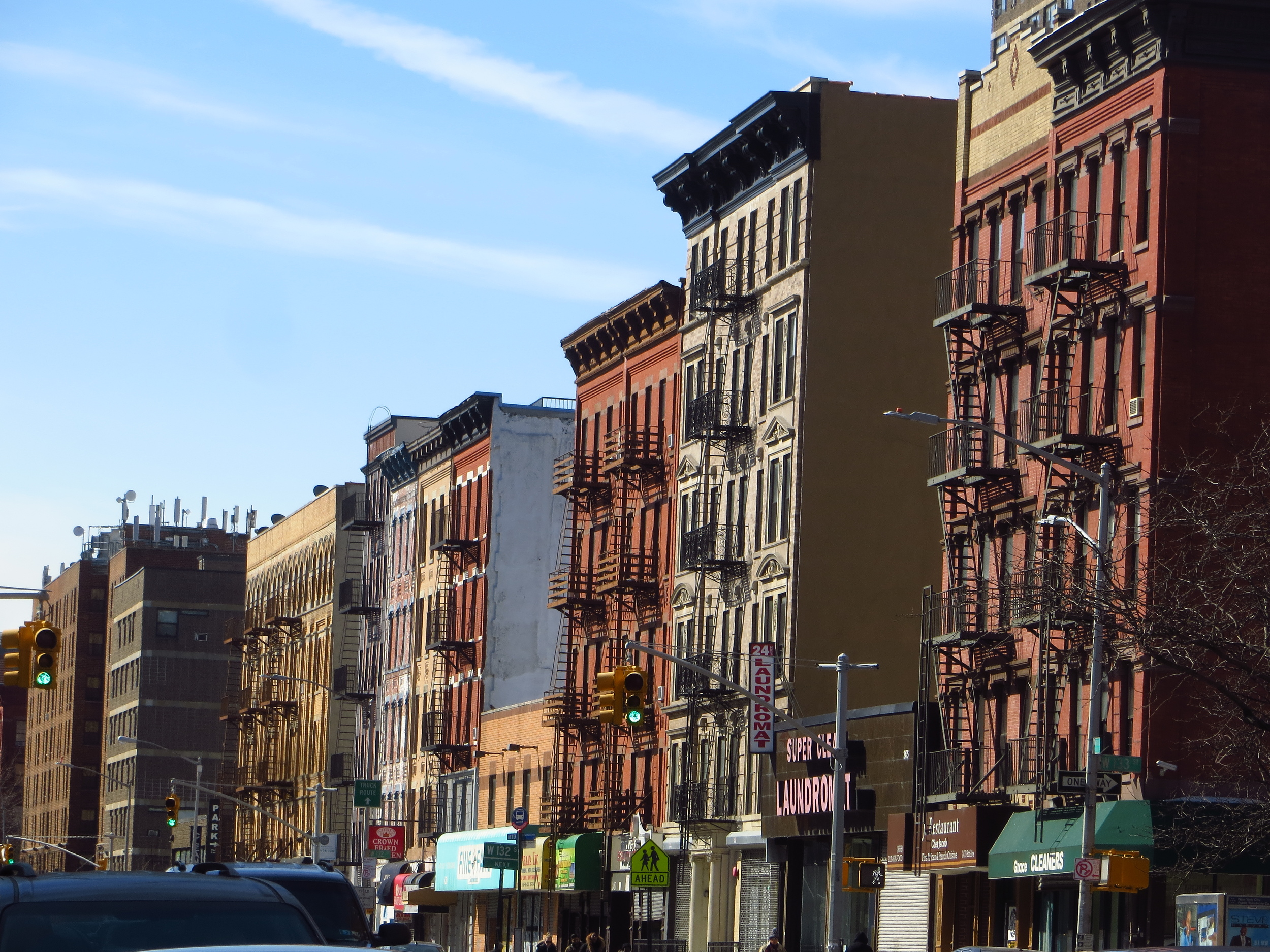 View down Frederick Douglass Blvd.