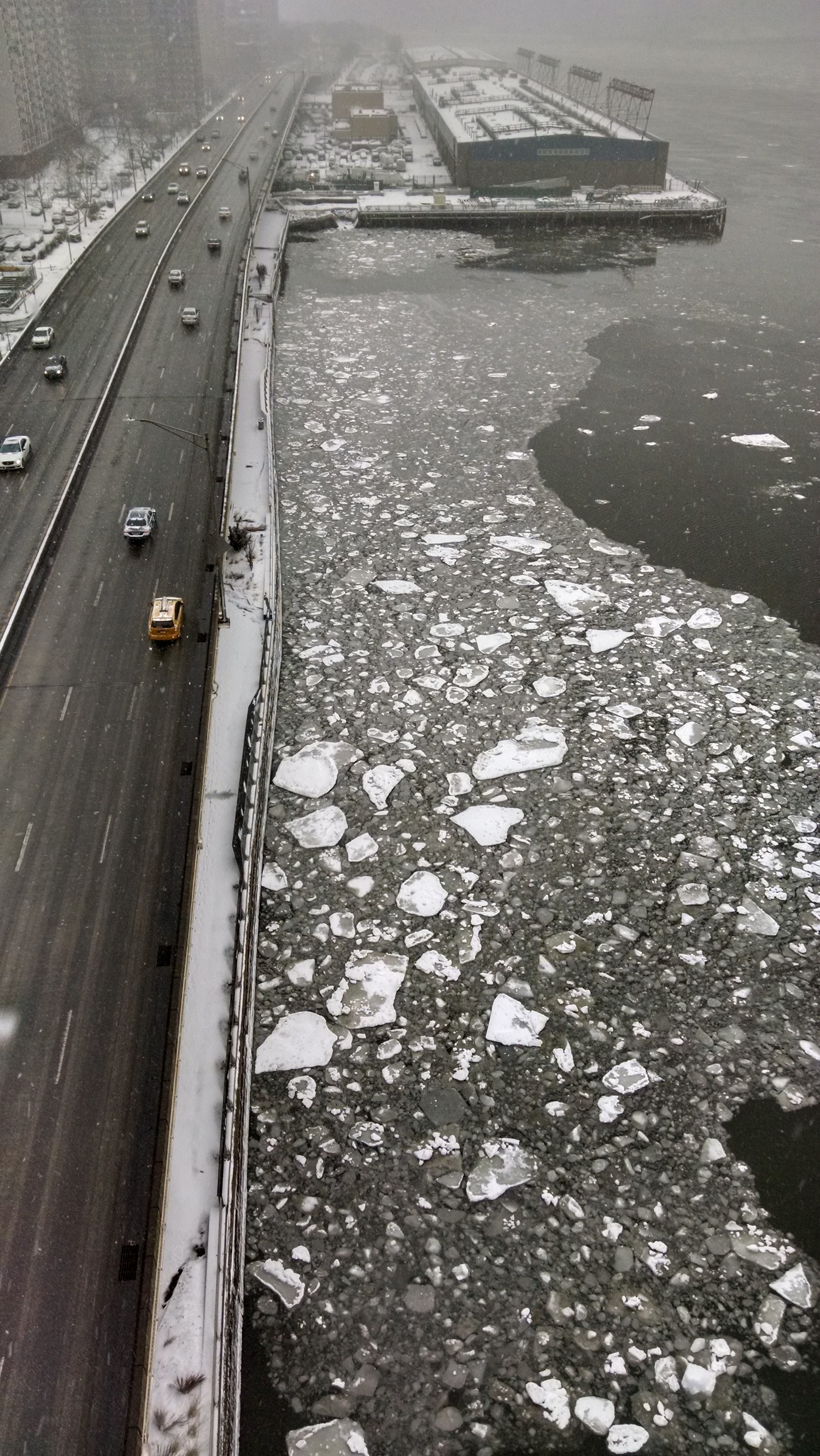 East River ice floes