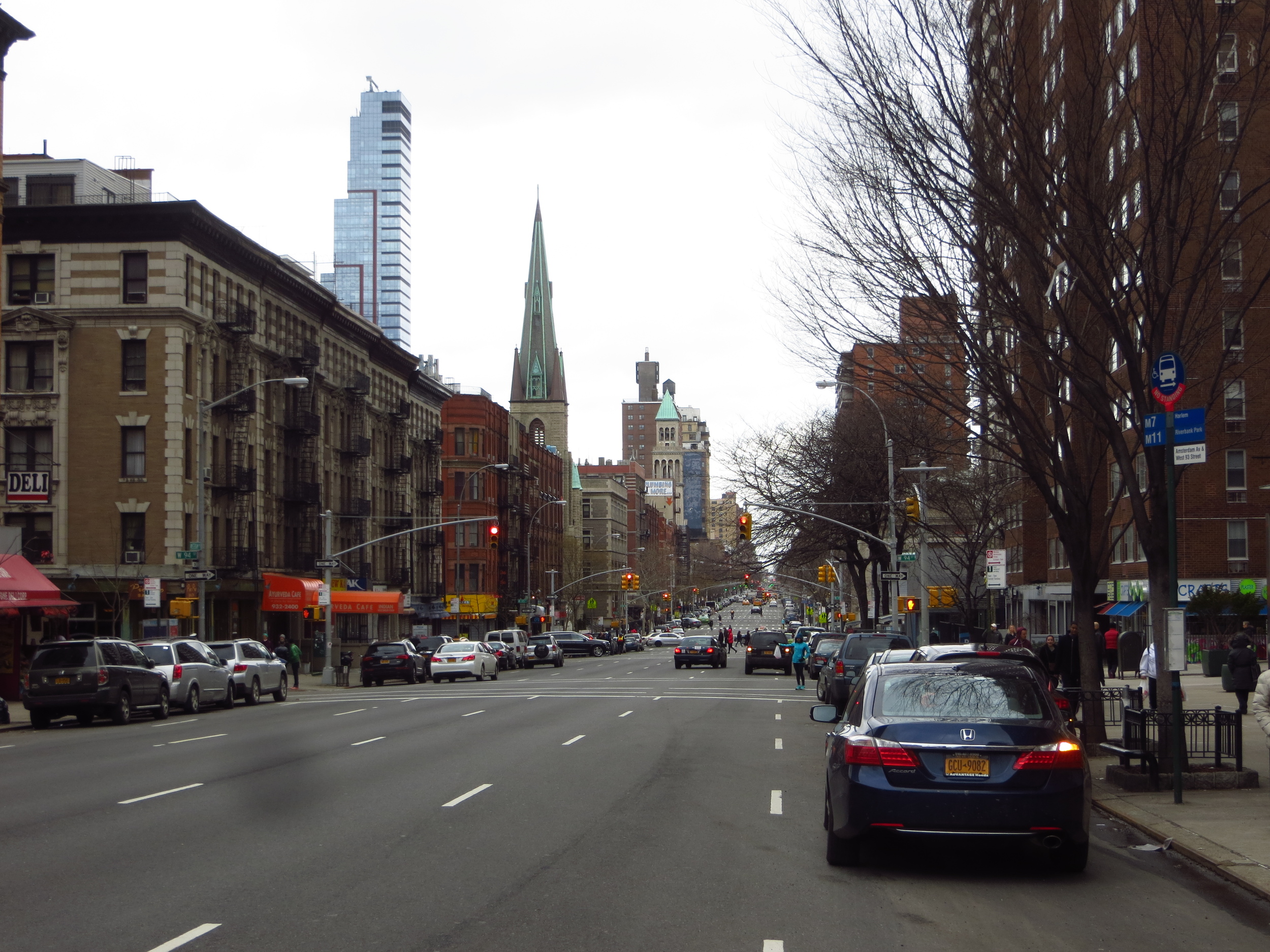 View up Amsterdam Ave.