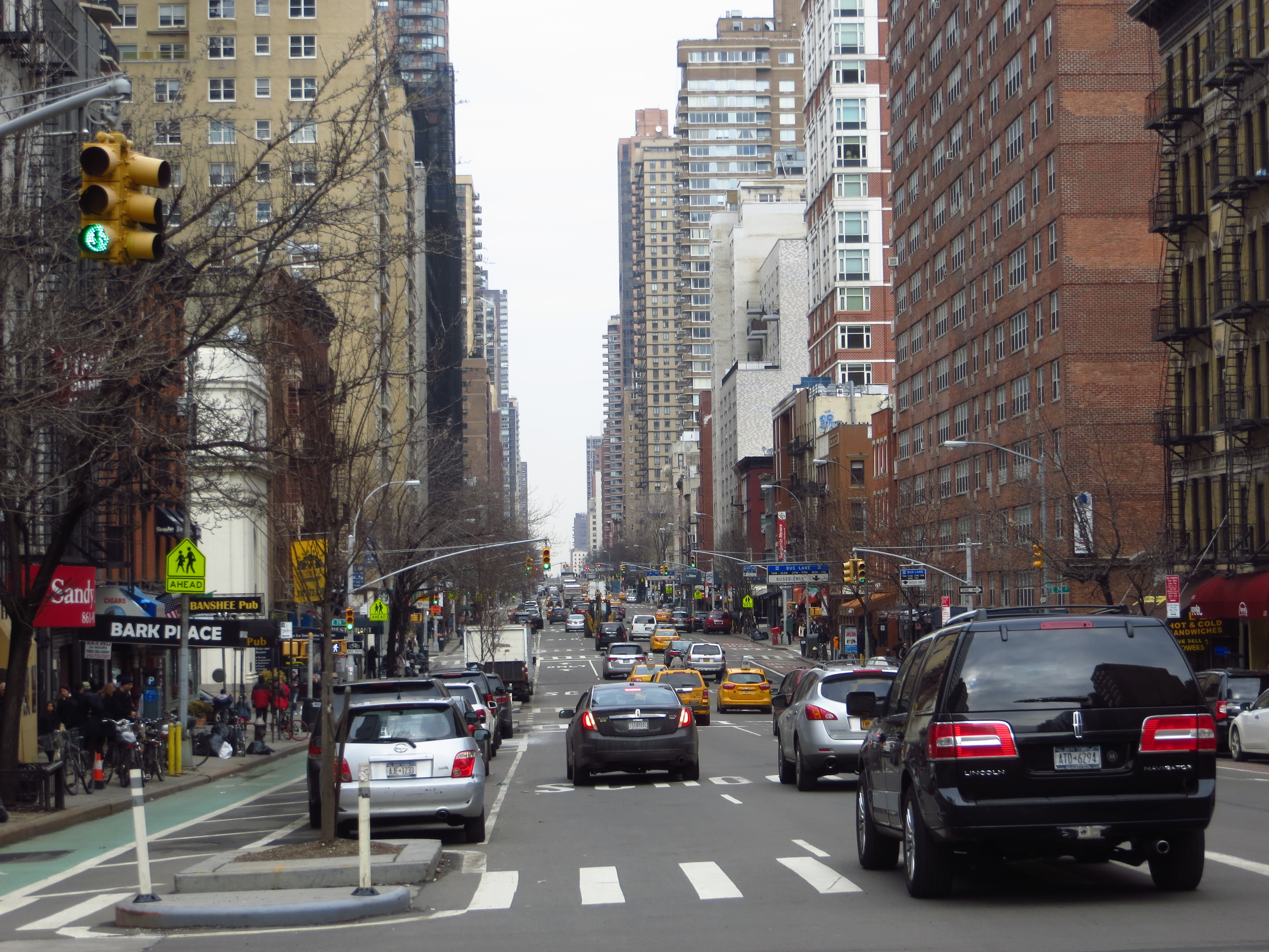 View up 1st Ave.