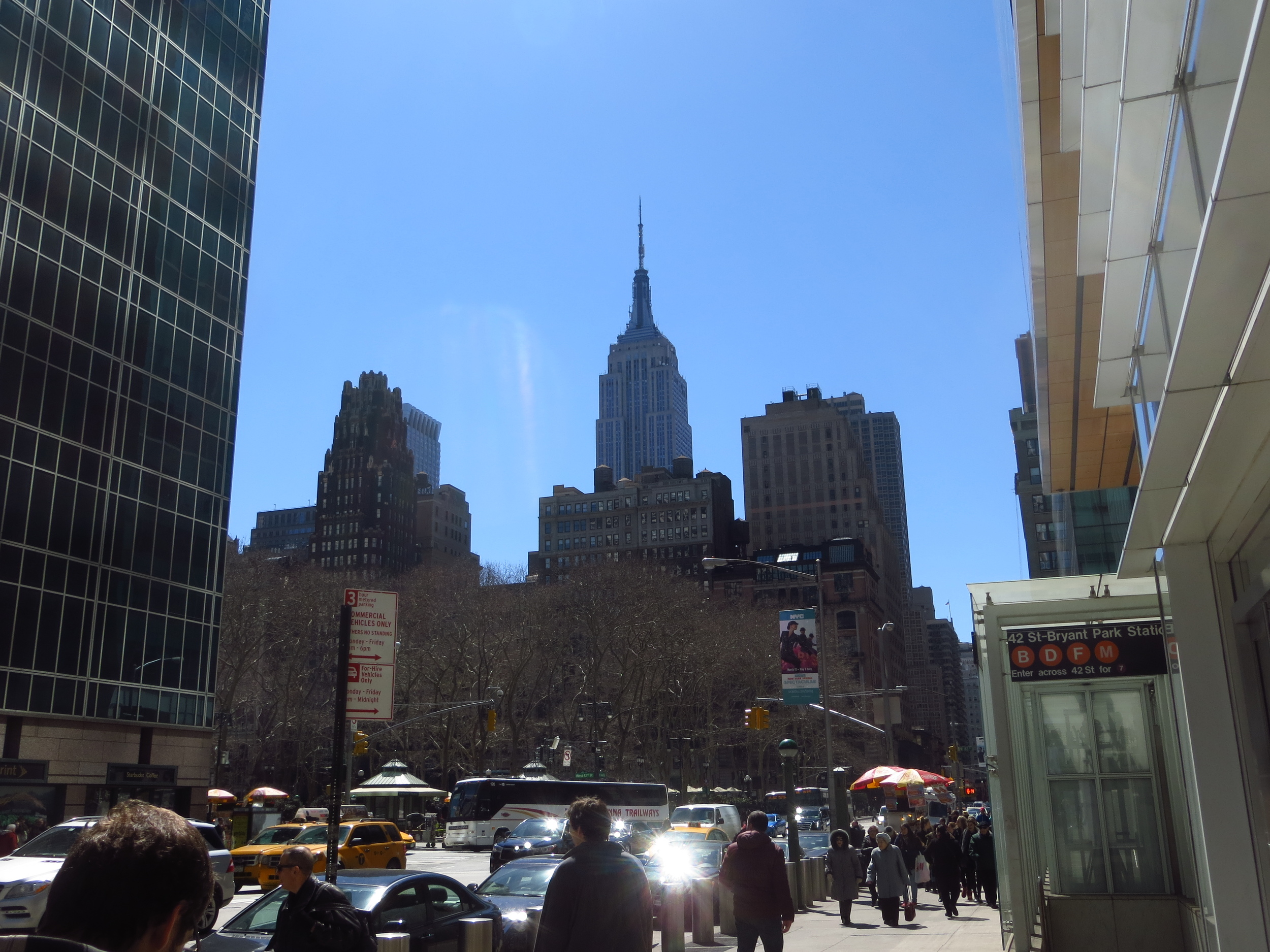 Approaching Bryant Park