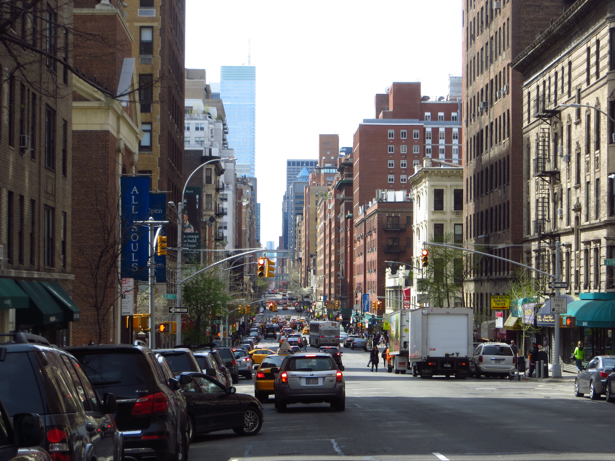 View down Lexington Avenue